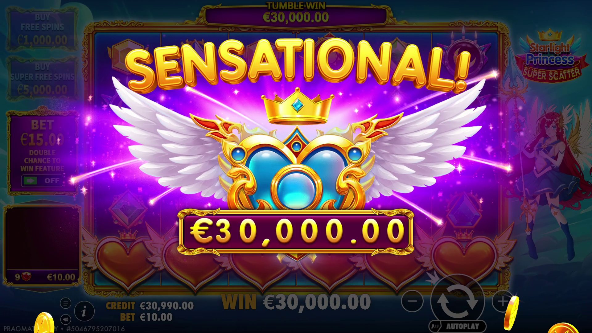 Starlight Princess - Free spins 23