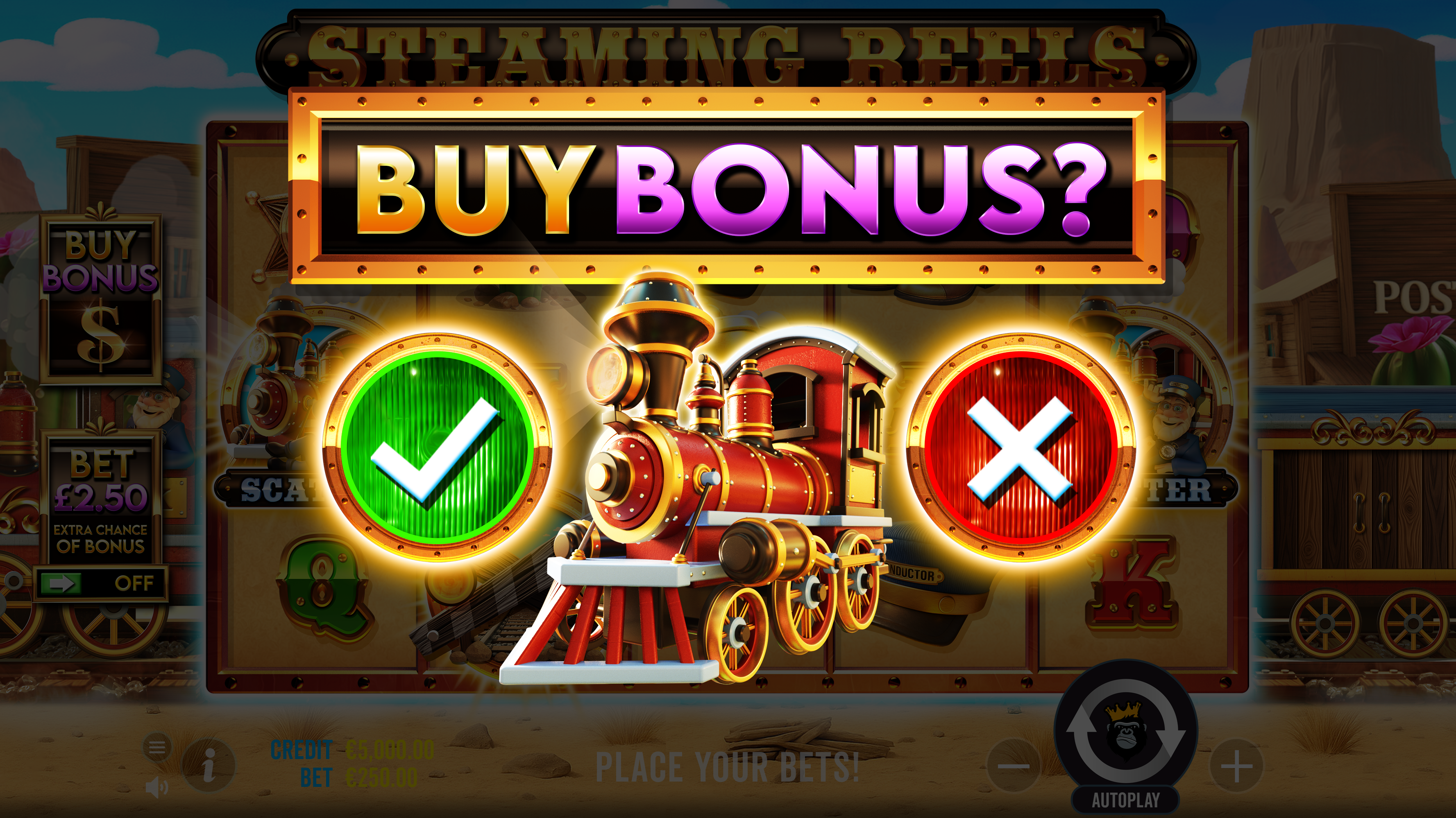 Steamin' Reels - Buy bonus