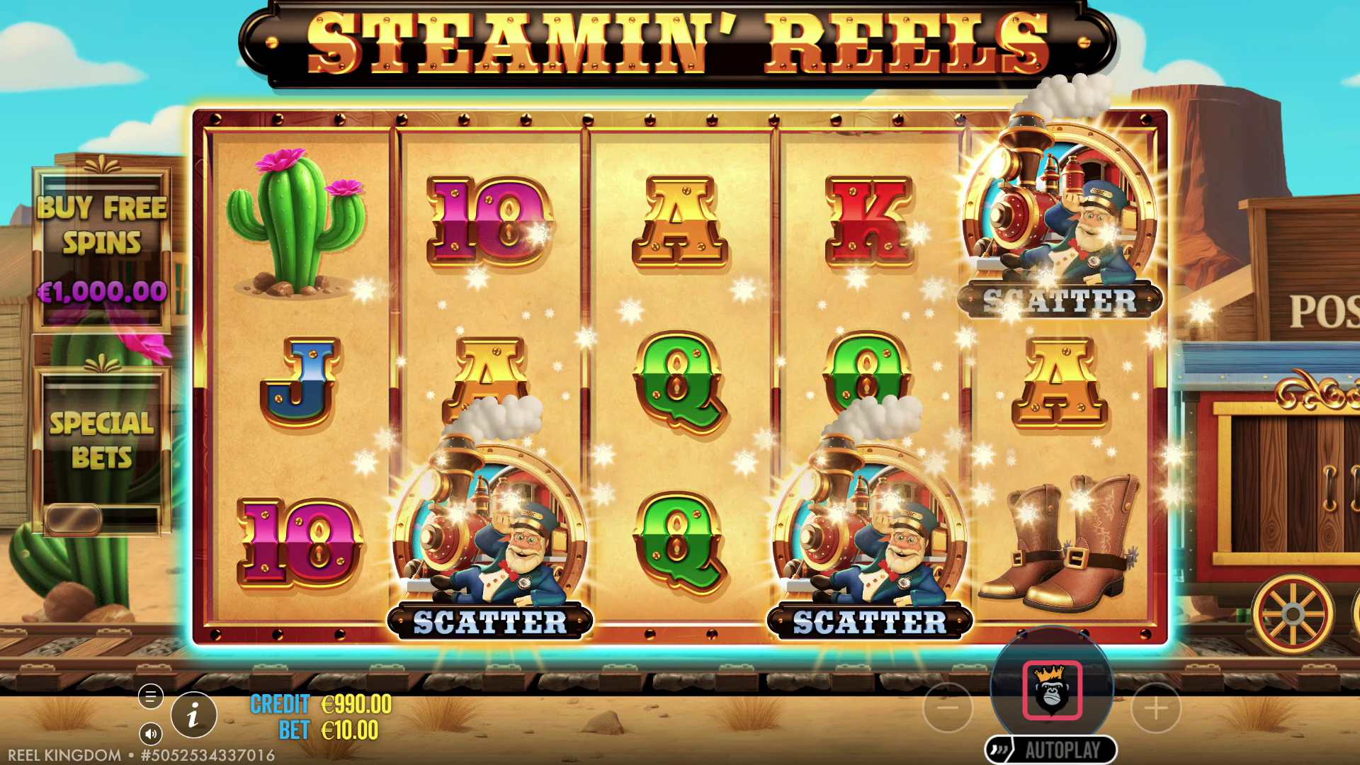 Steamin' Reels - Free spins 5