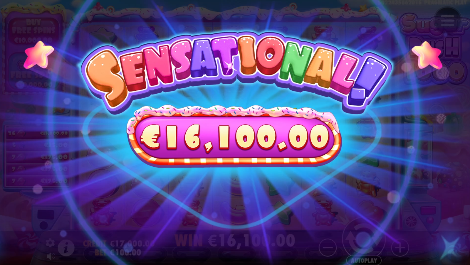 Sugar Rush 1000 - Big win