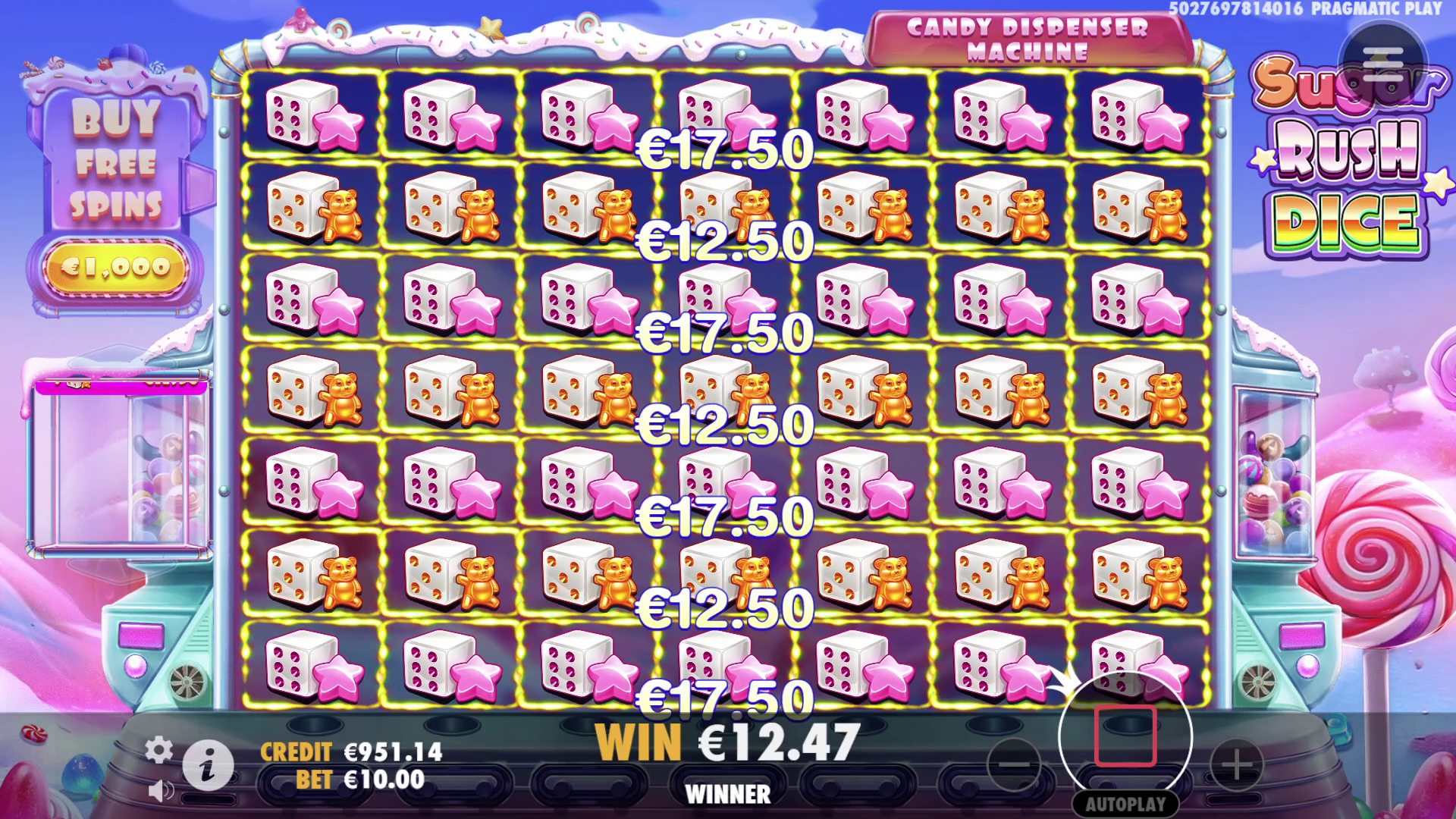 Sugar Rush Dice - Big win 7