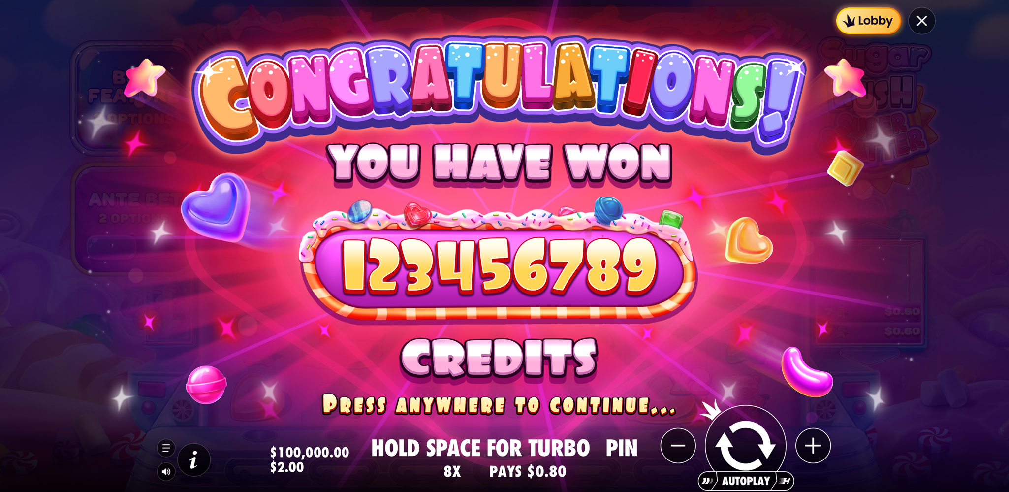 Sugar Rush Super Scatter - Banner 2