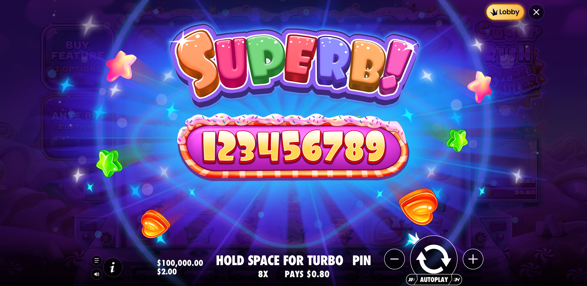 Sugar Rush Super Scatter - Big win 8
