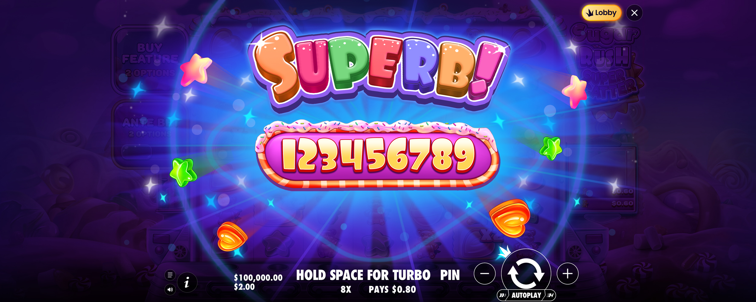 Sugar Rush Super Scatter - Big win 7