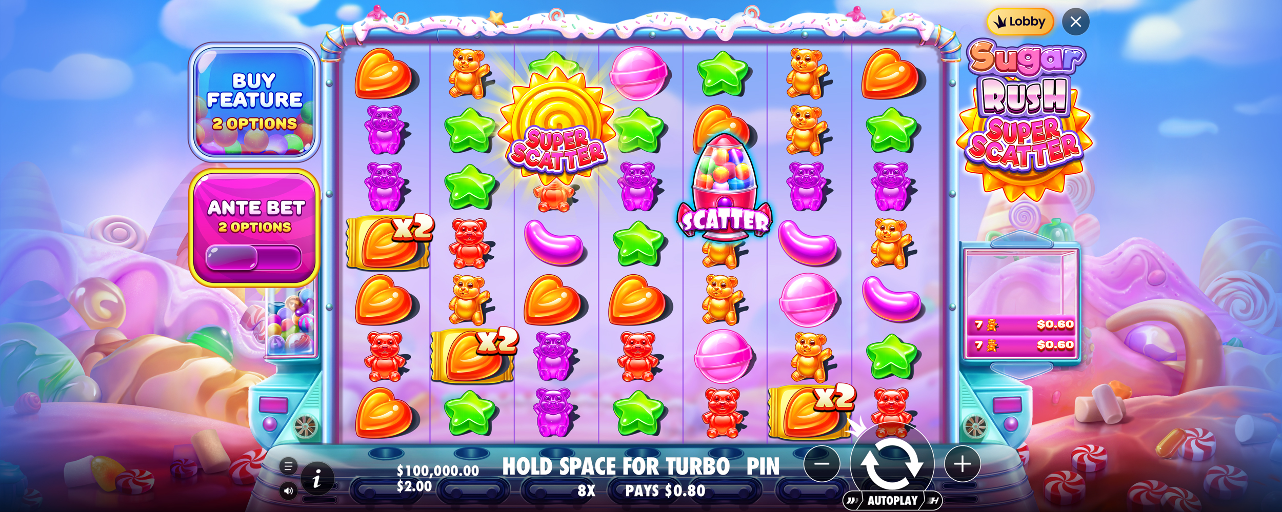 Sugar Rush Super Scatter - Base game 2