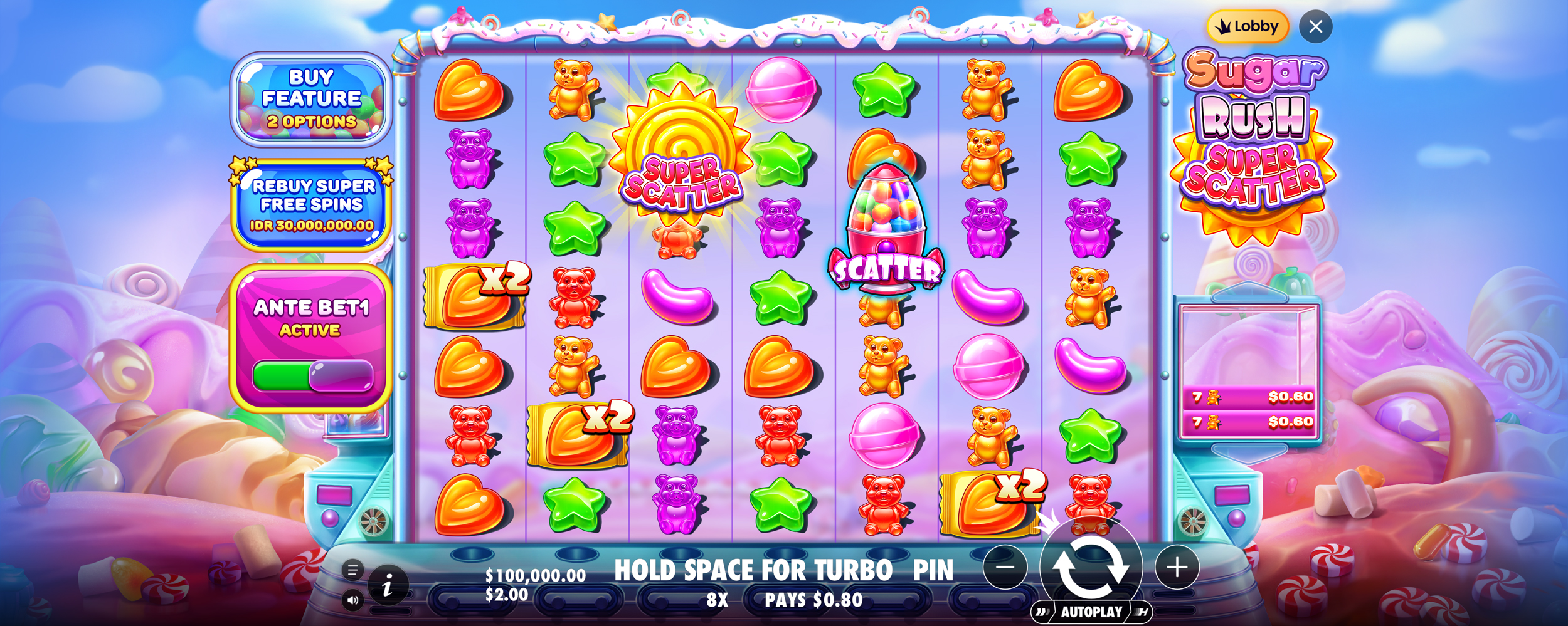 Sugar Rush Super Scatter - Base game 6