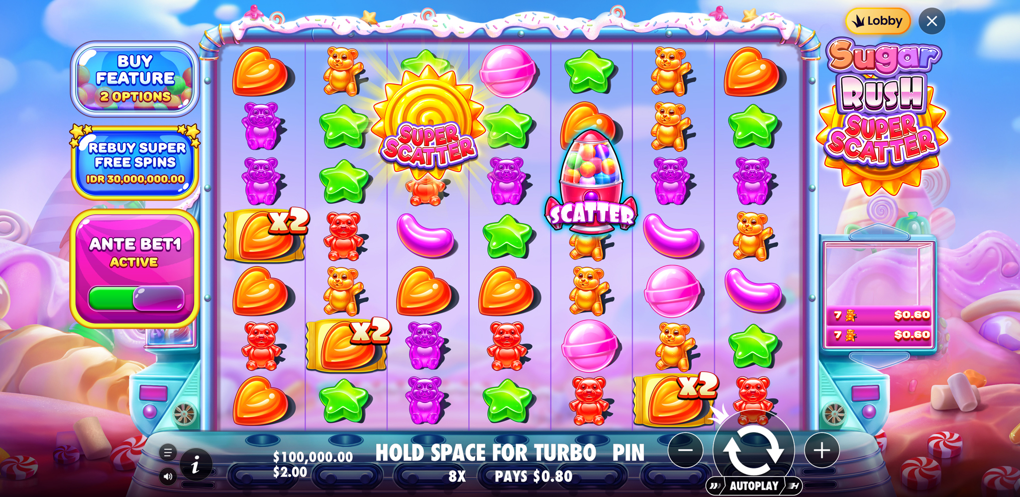 Sugar Rush Super Scatter - Base game 5