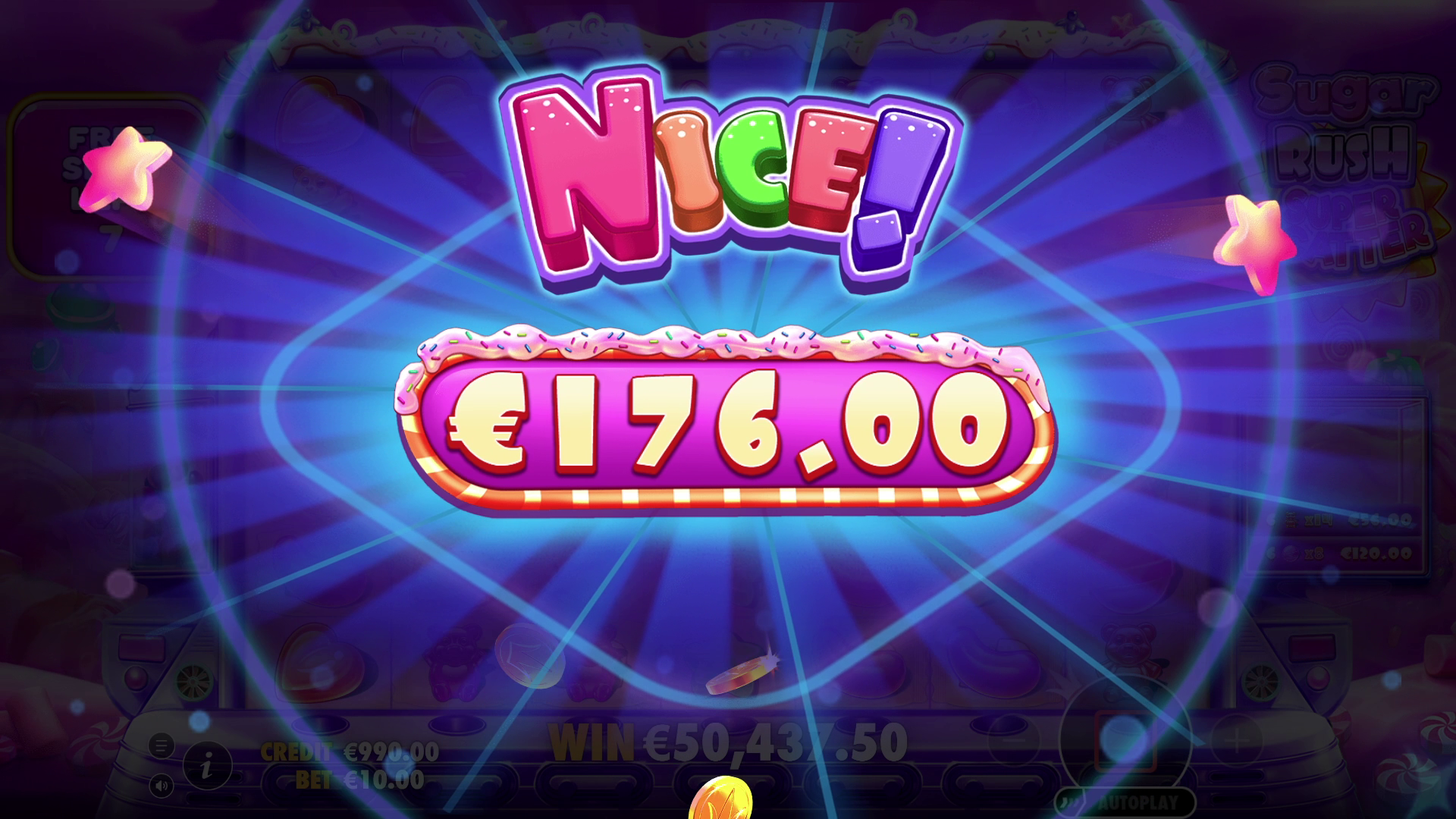Sugar Rush Super Scatter - Big win 10