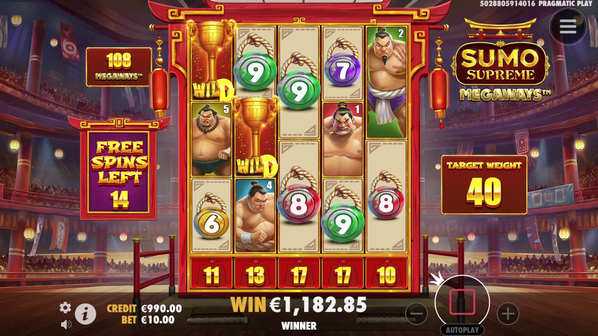Sumo Supreme Megaways - Free spins 2
