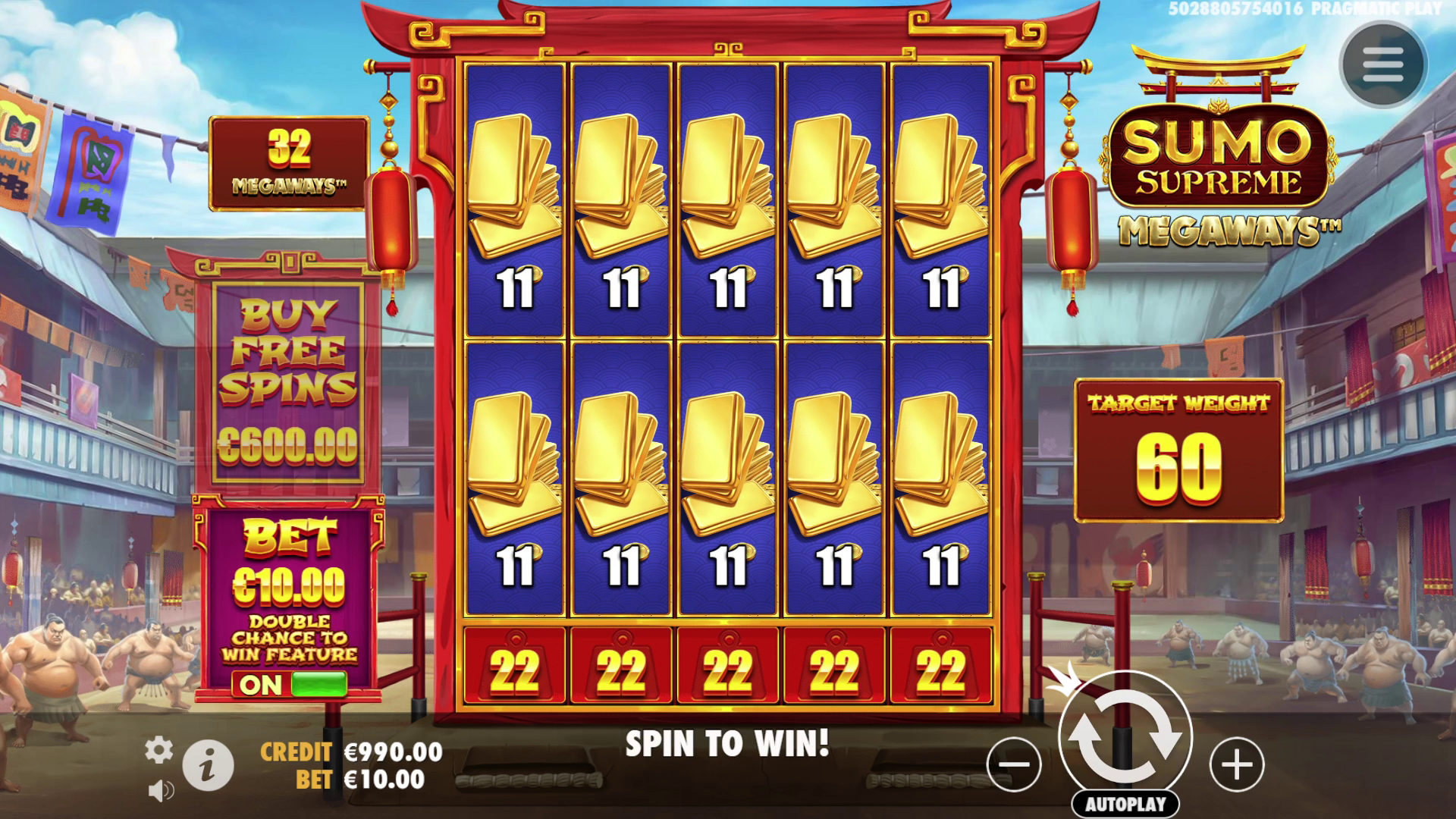 Sumo Supreme Megaways - Buy bonus 1