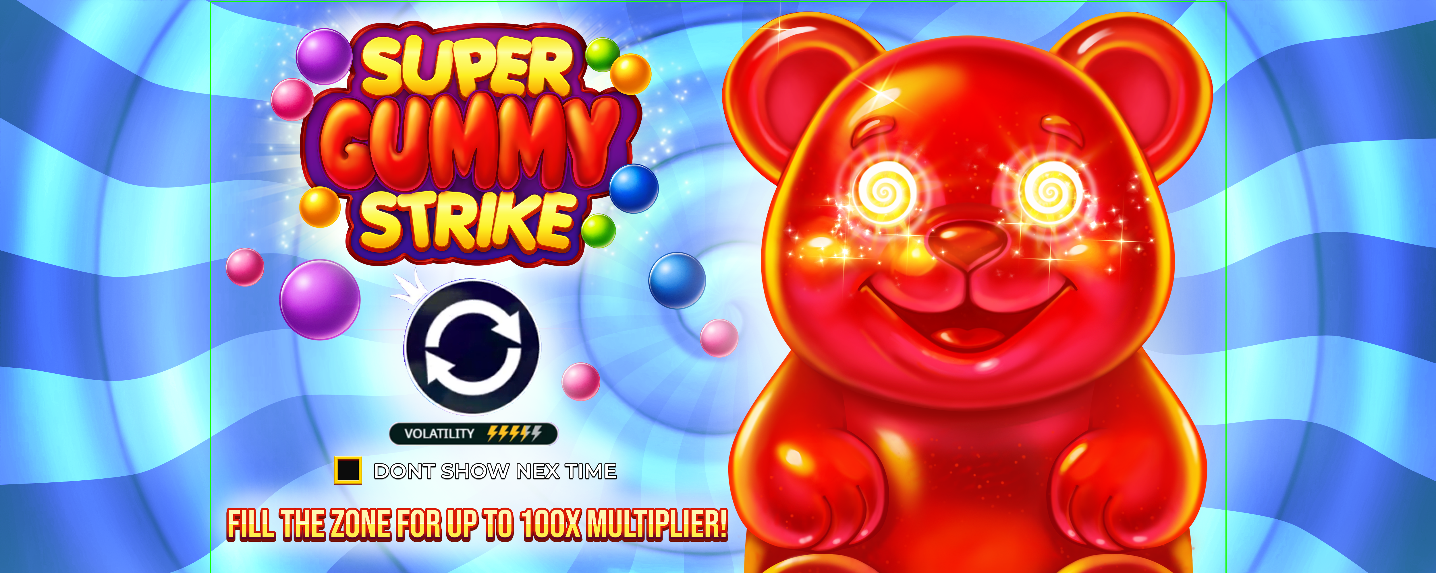 Super Gummy Strike - Start screen