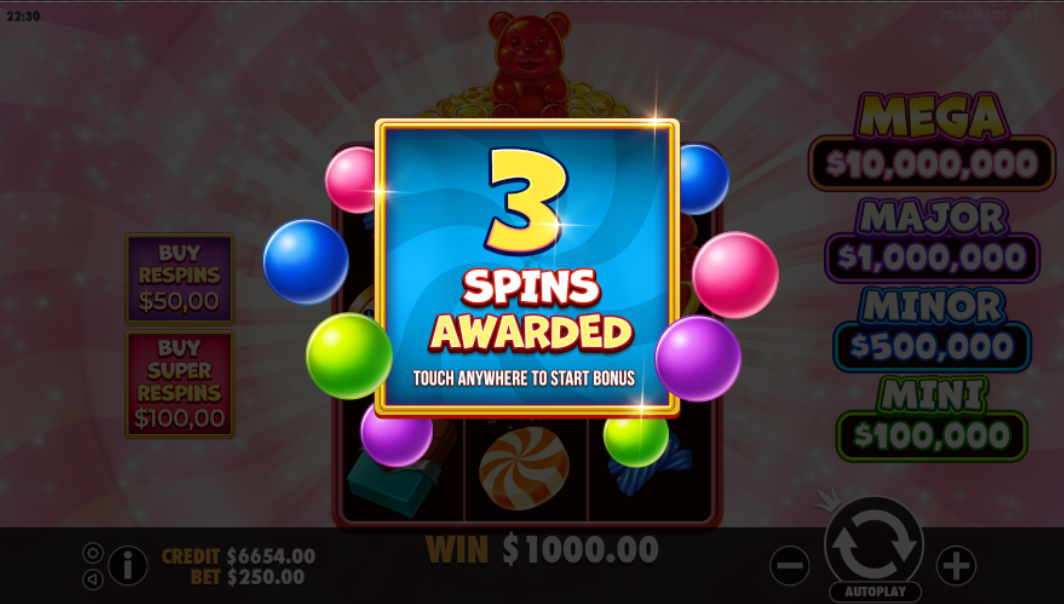 Super Gummy Strike - Free spins 3