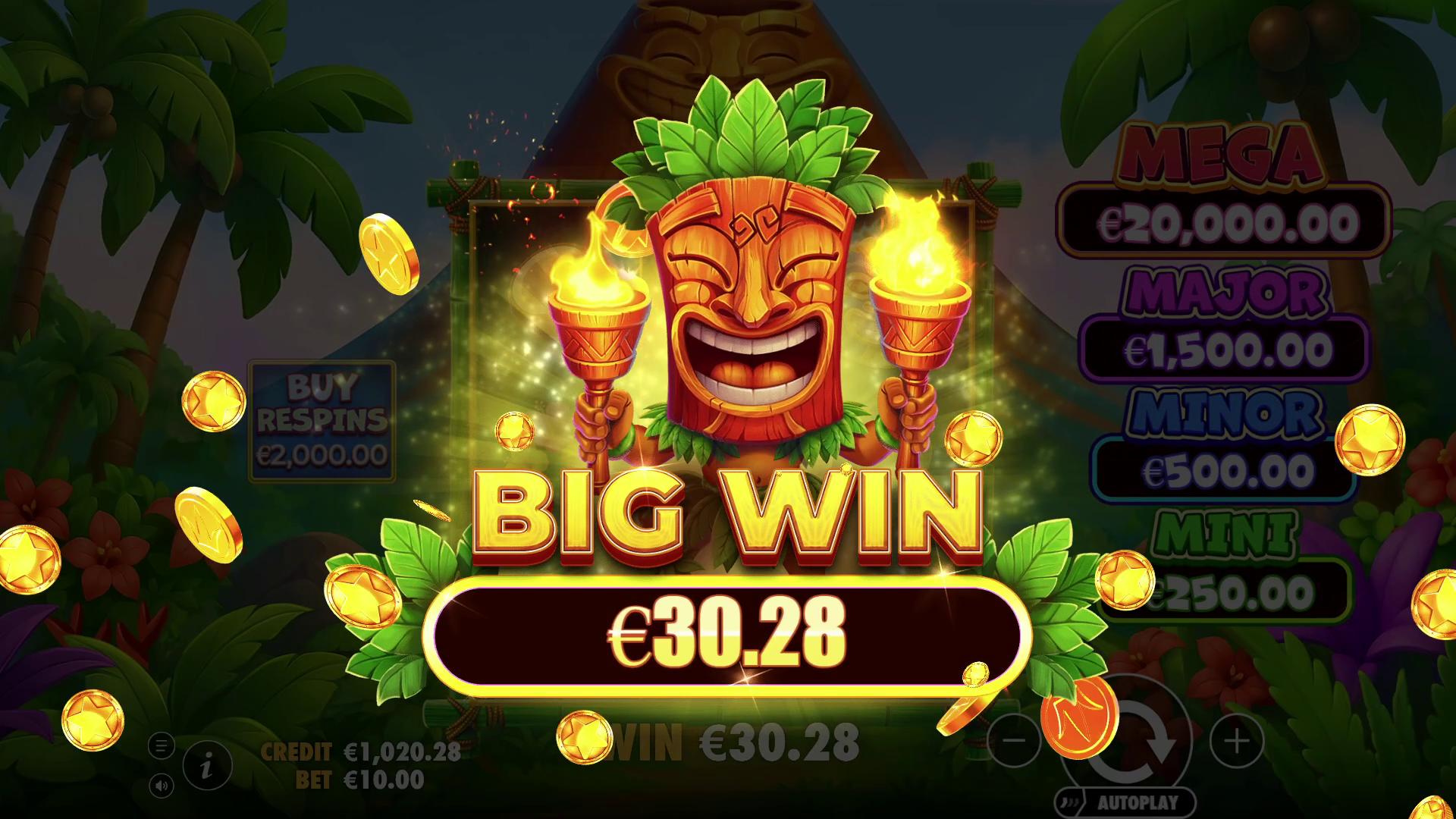 Super Tiki Strike - Big win 1