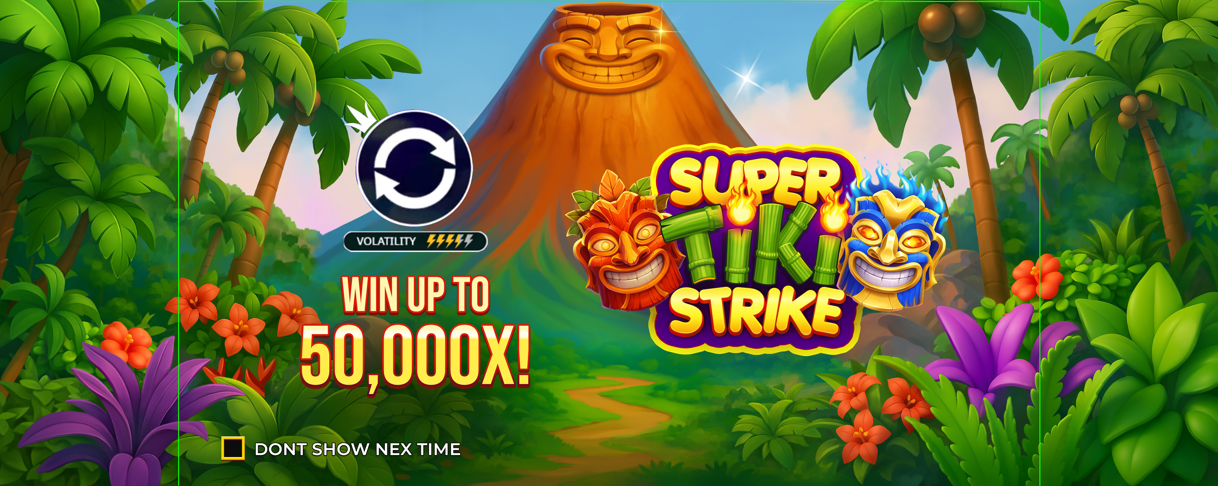 Super Tiki Strike - Start screen