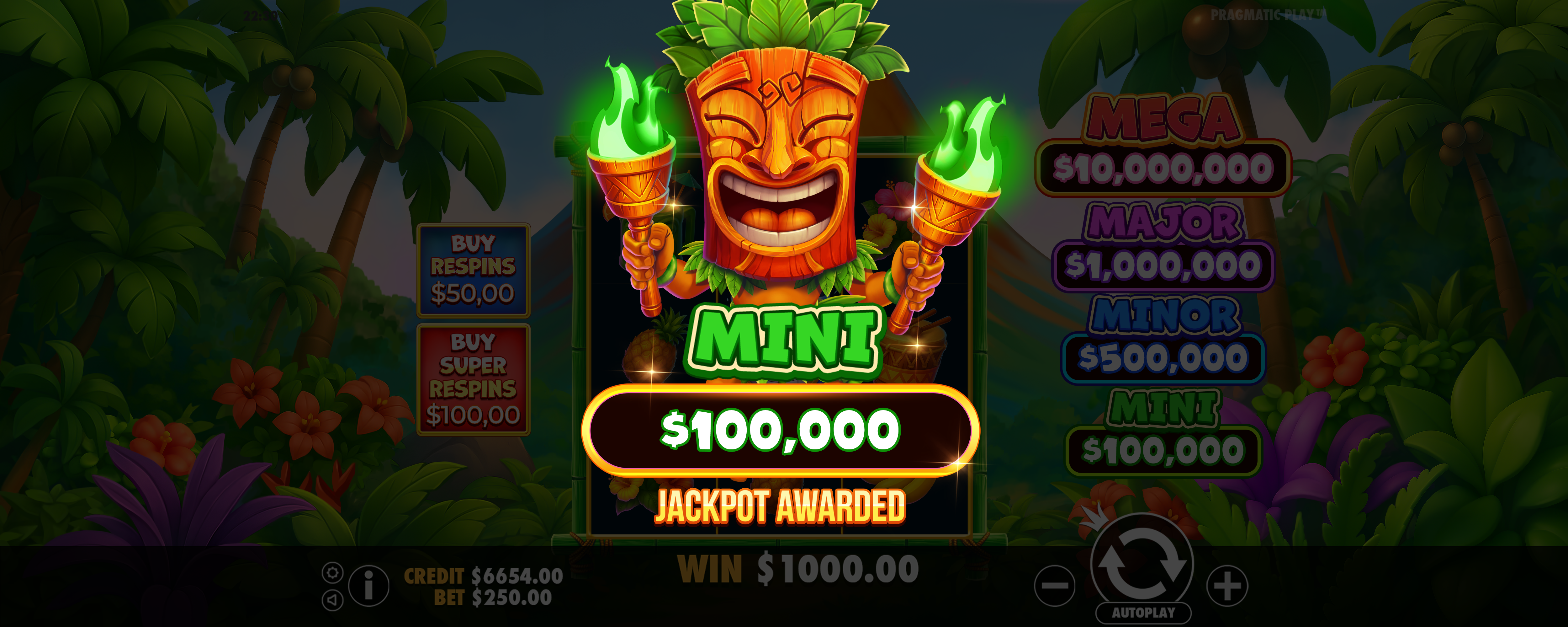Super Tiki Strike - Big win 8