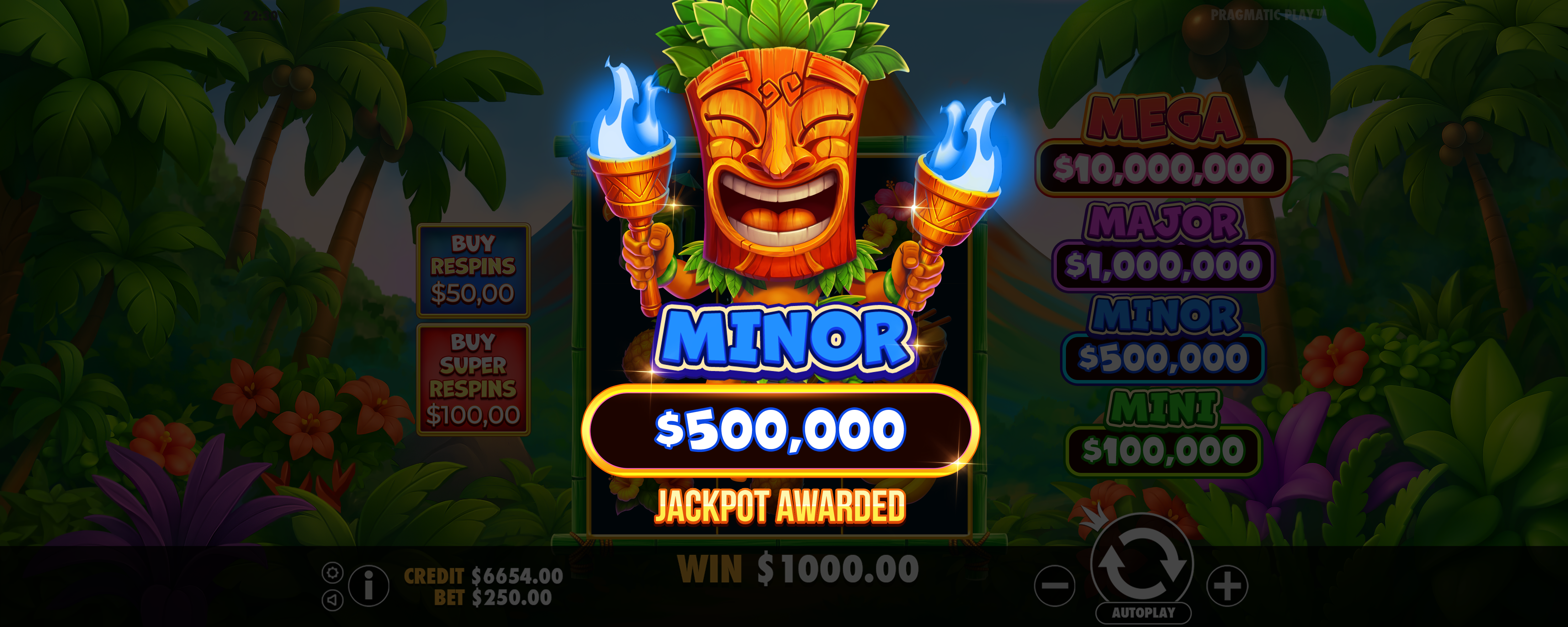 Super Tiki Strike - Big win 9