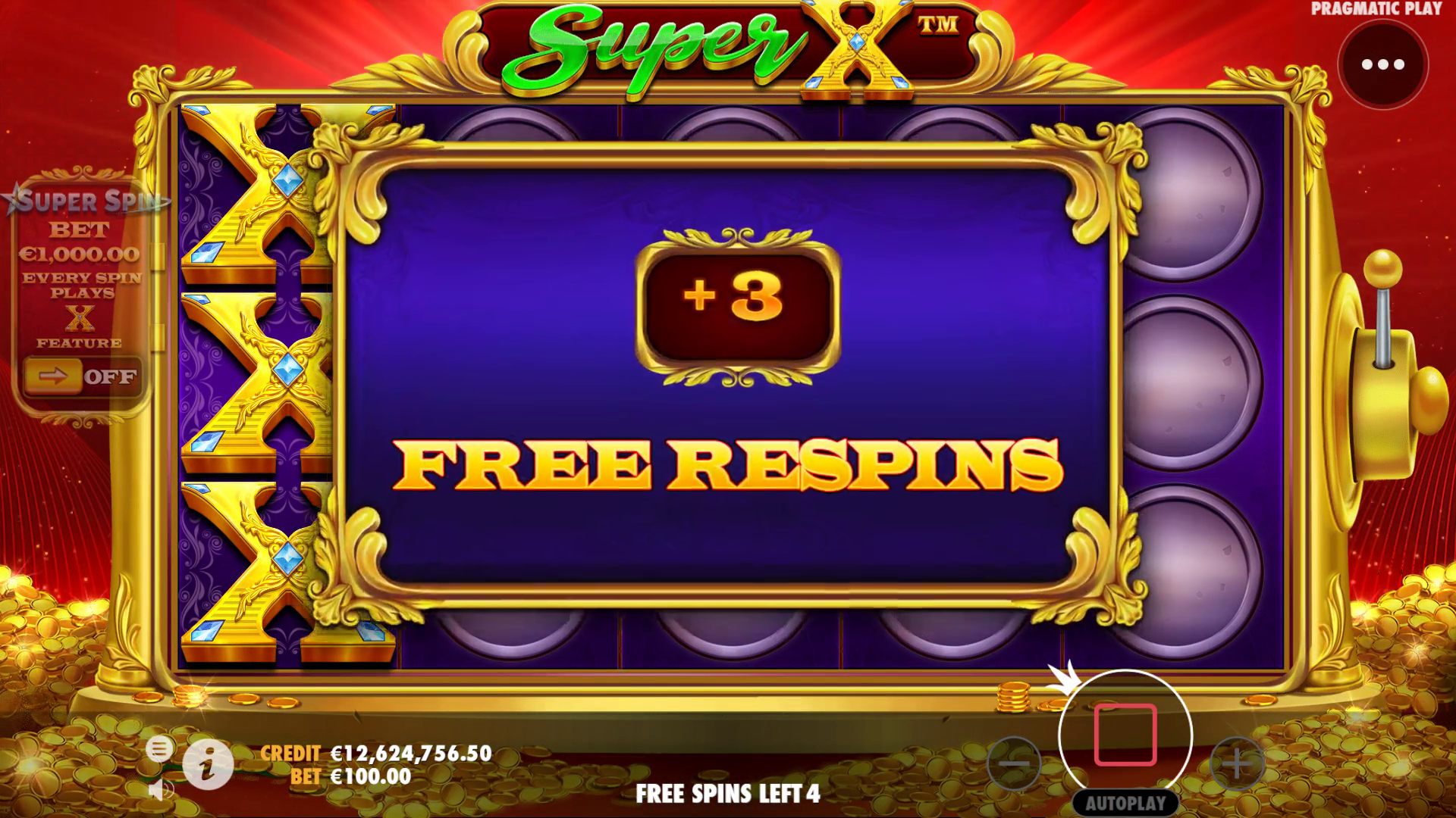 Super X - Free spins 2
