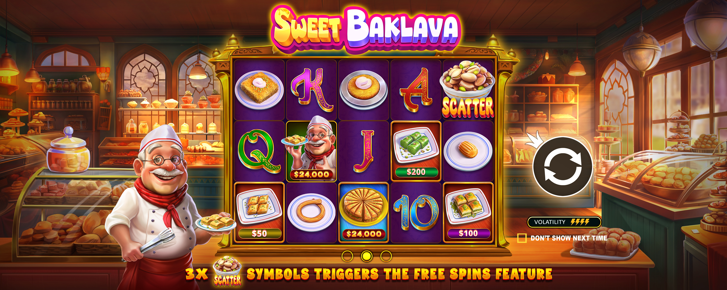 Sweet Baklava - Start screen