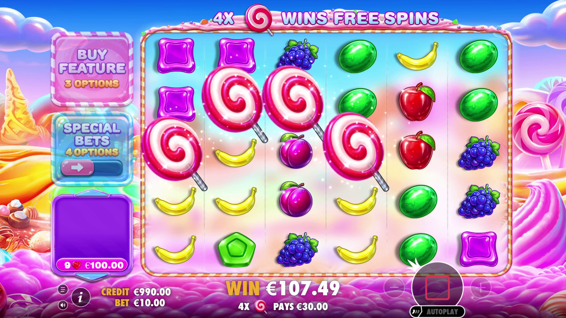 Sweet Bonanza 2500 - Free spins 3