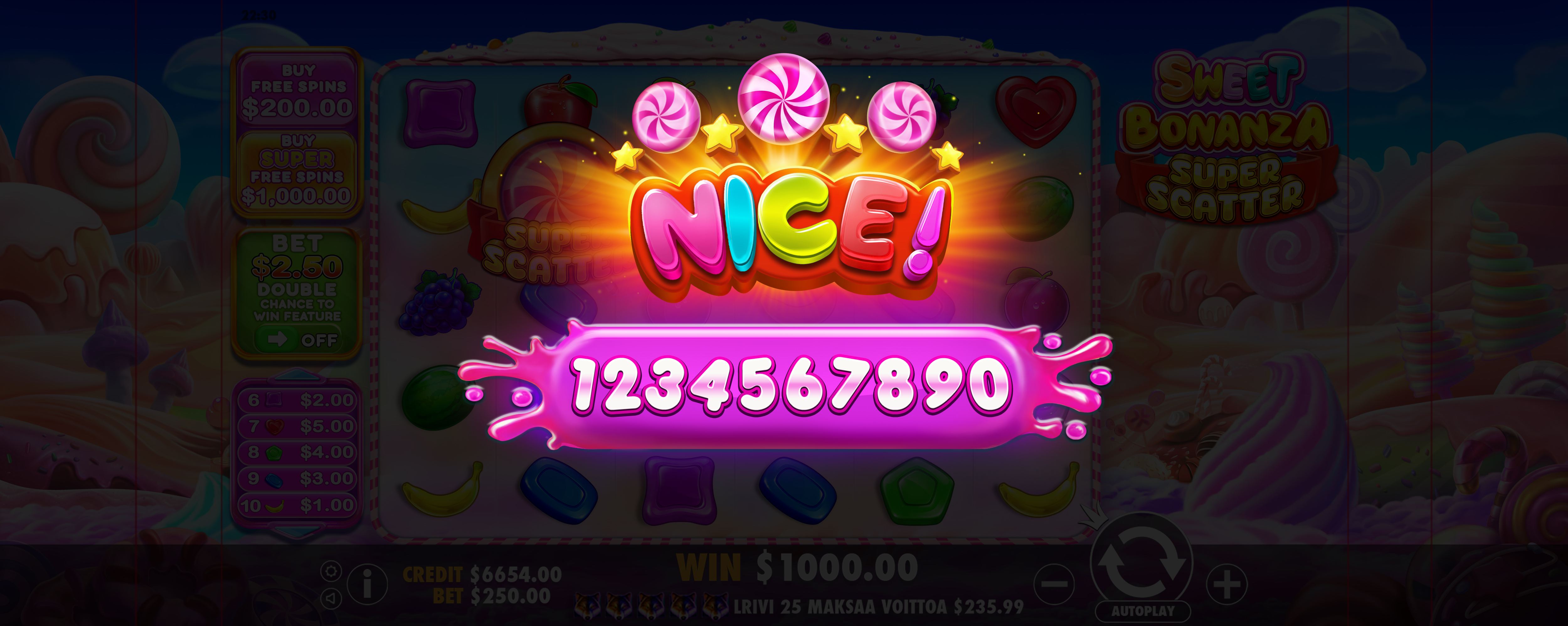 Sweet Bonanza Super Scatter - Big win 2
