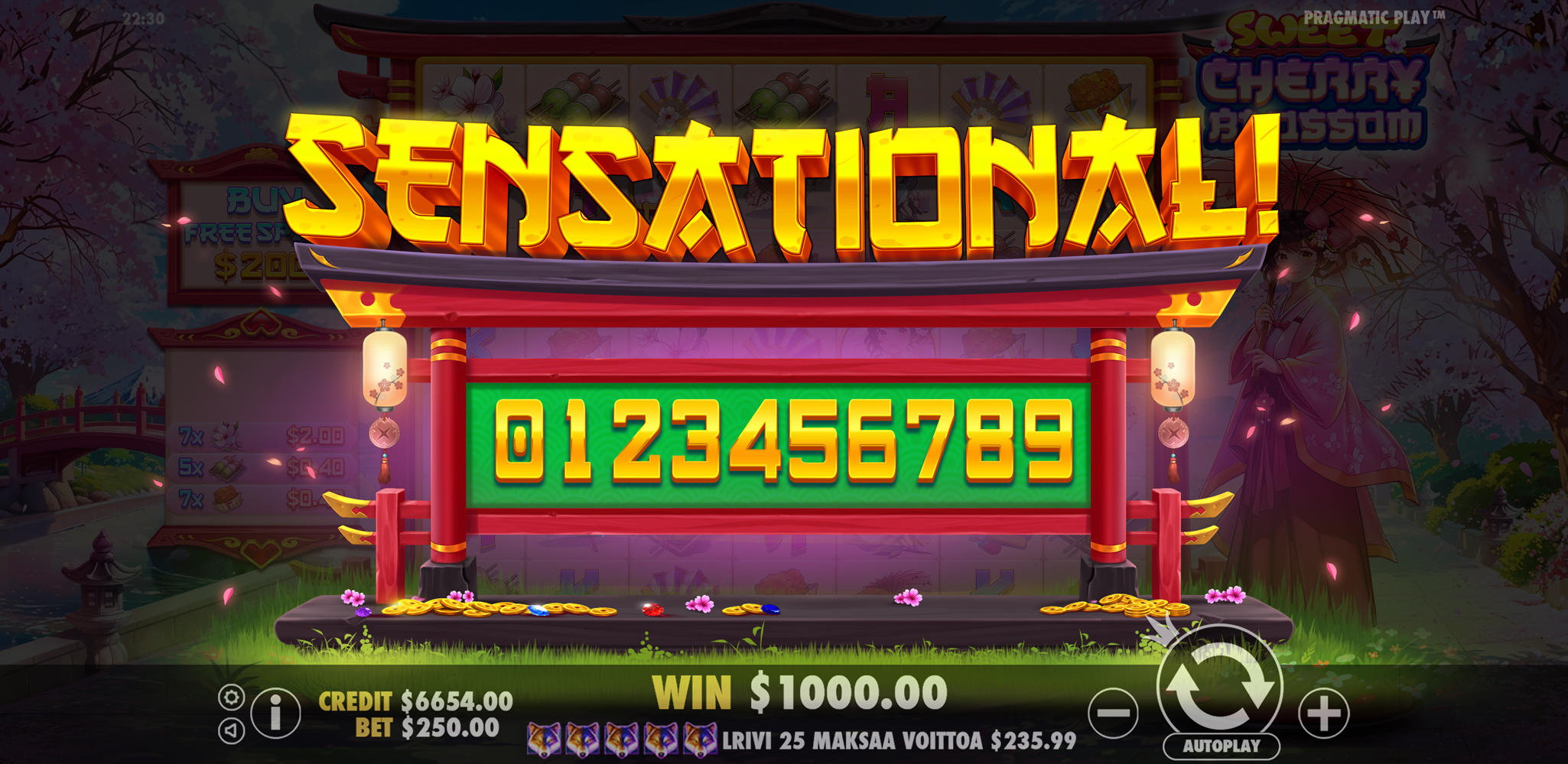 Sweet Cherry Blossom - Big win 5