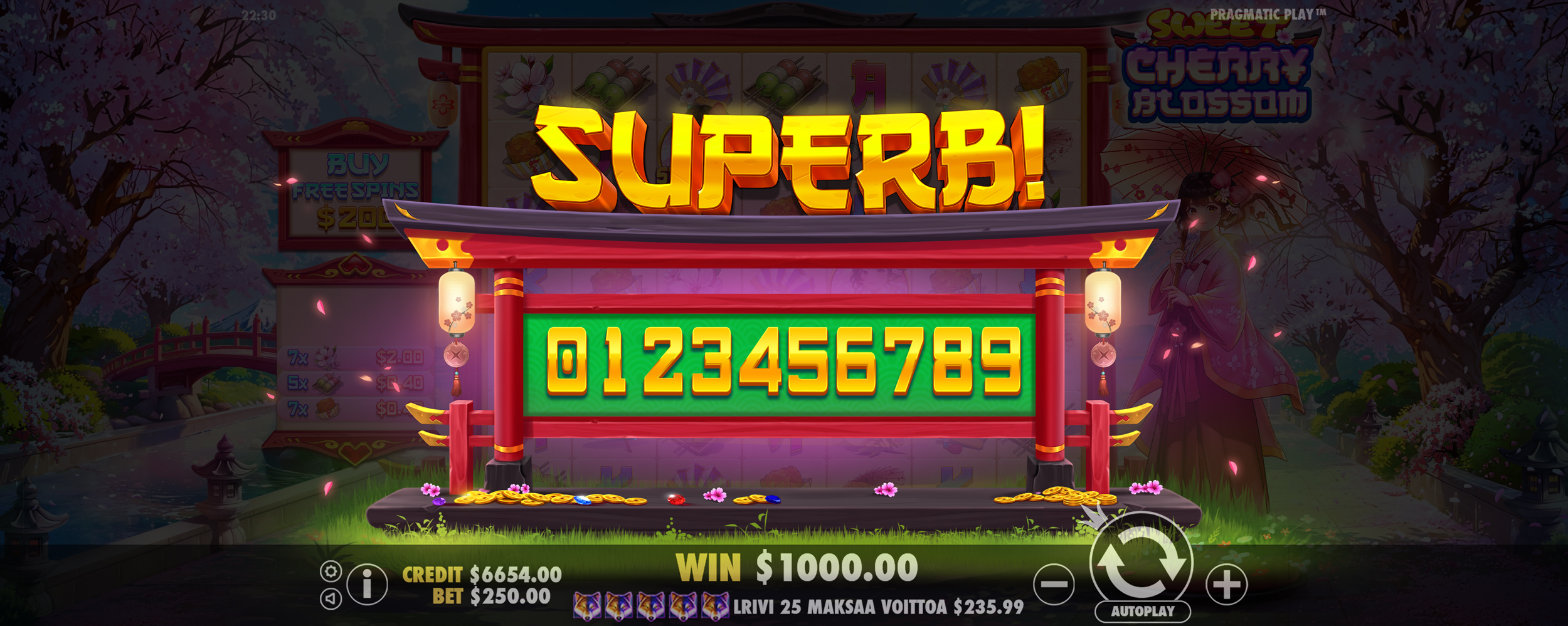 Sweet Cherry Blossom - Big win 8
