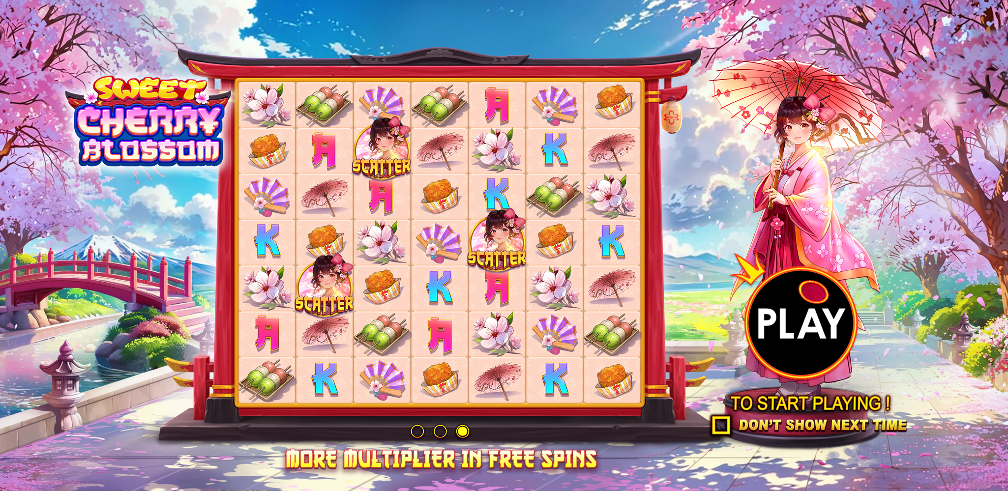 Sweet Cherry Blossom - Start screen 1