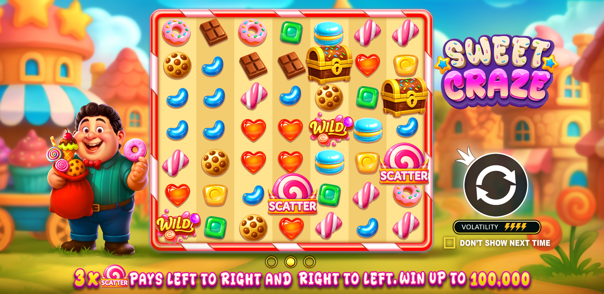 Sweet Craze - Start screen 1