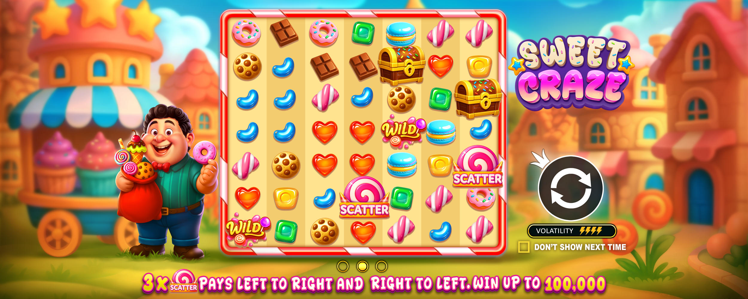 Sweet Craze - Start screen 2