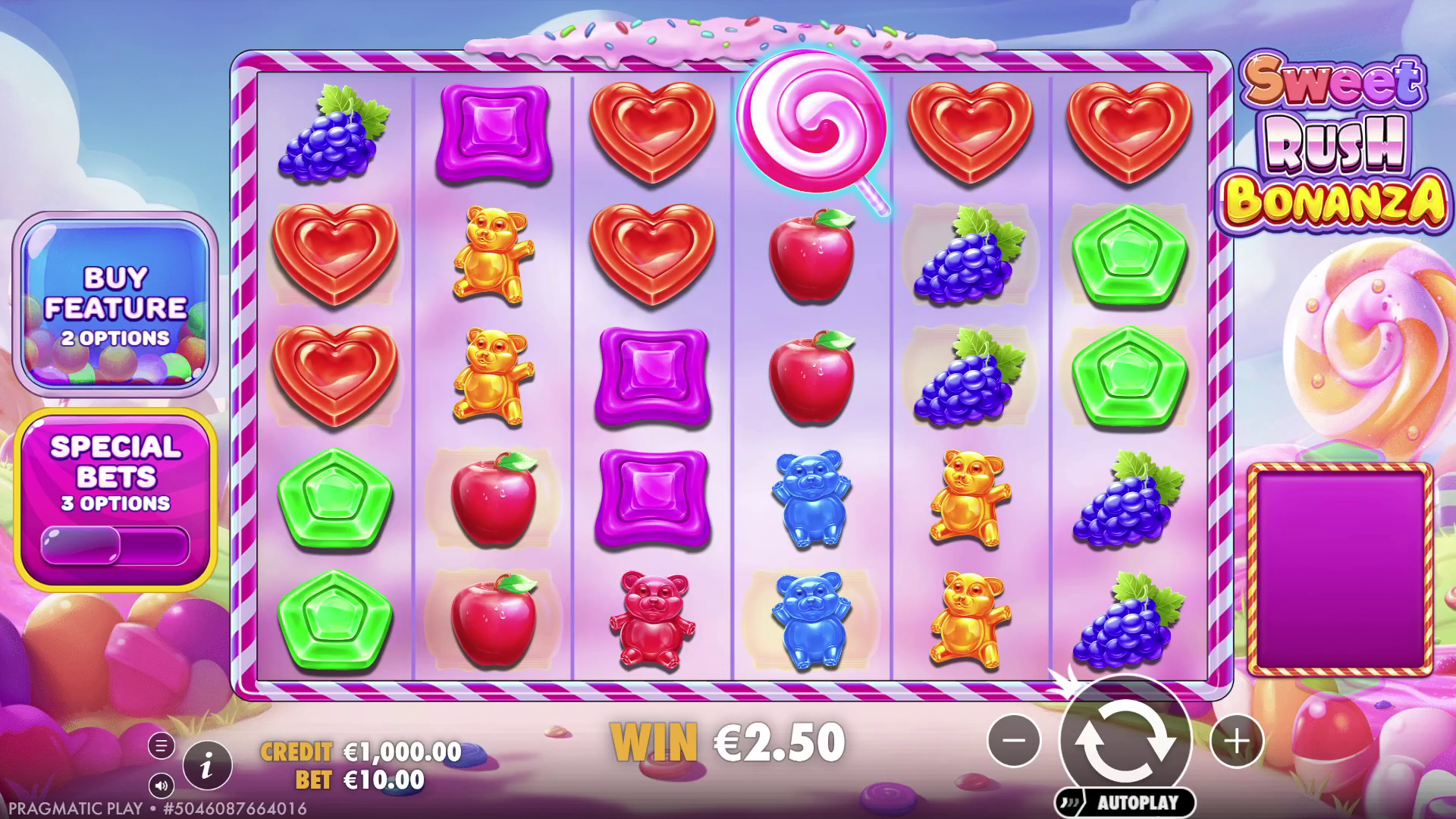 Sweet Rush Bonanza - Base game 1
