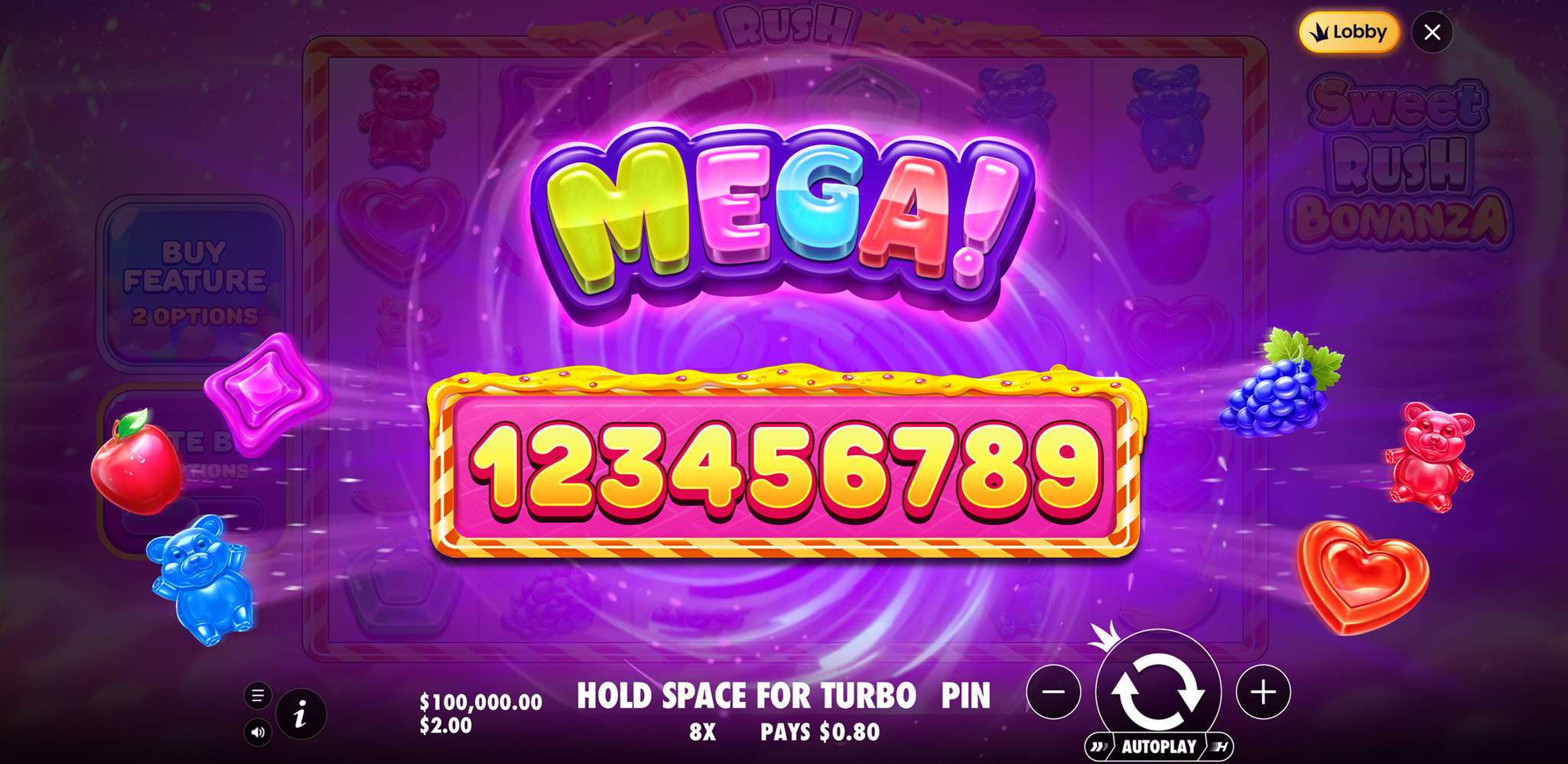 Sweet Rush Bonanza - Big win 2