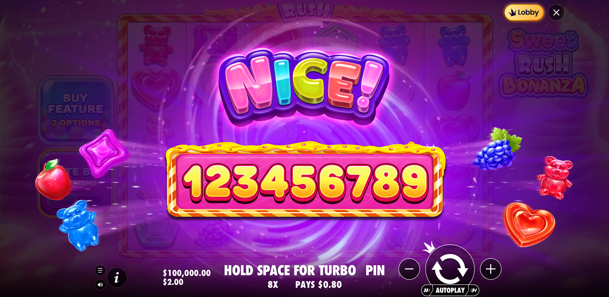 Sweet Rush Bonanza - Big win 7