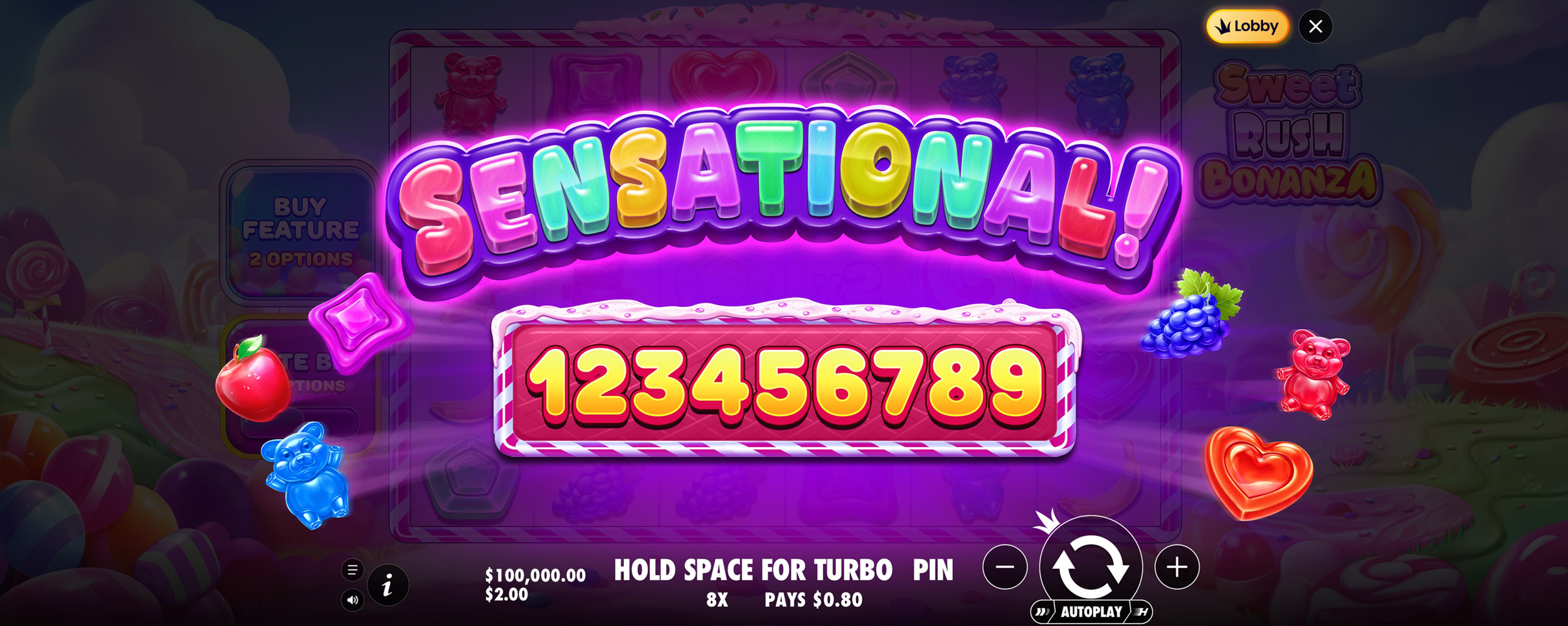 Sweet Rush Bonanza - Big win 12