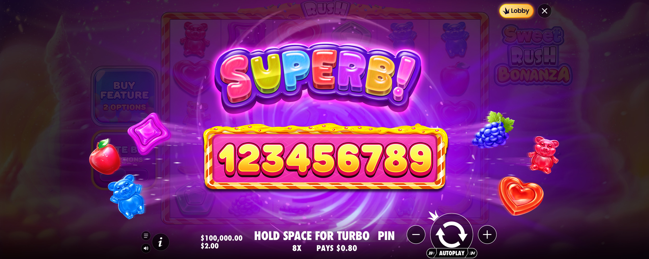 Sweet Rush Bonanza - Big win 17