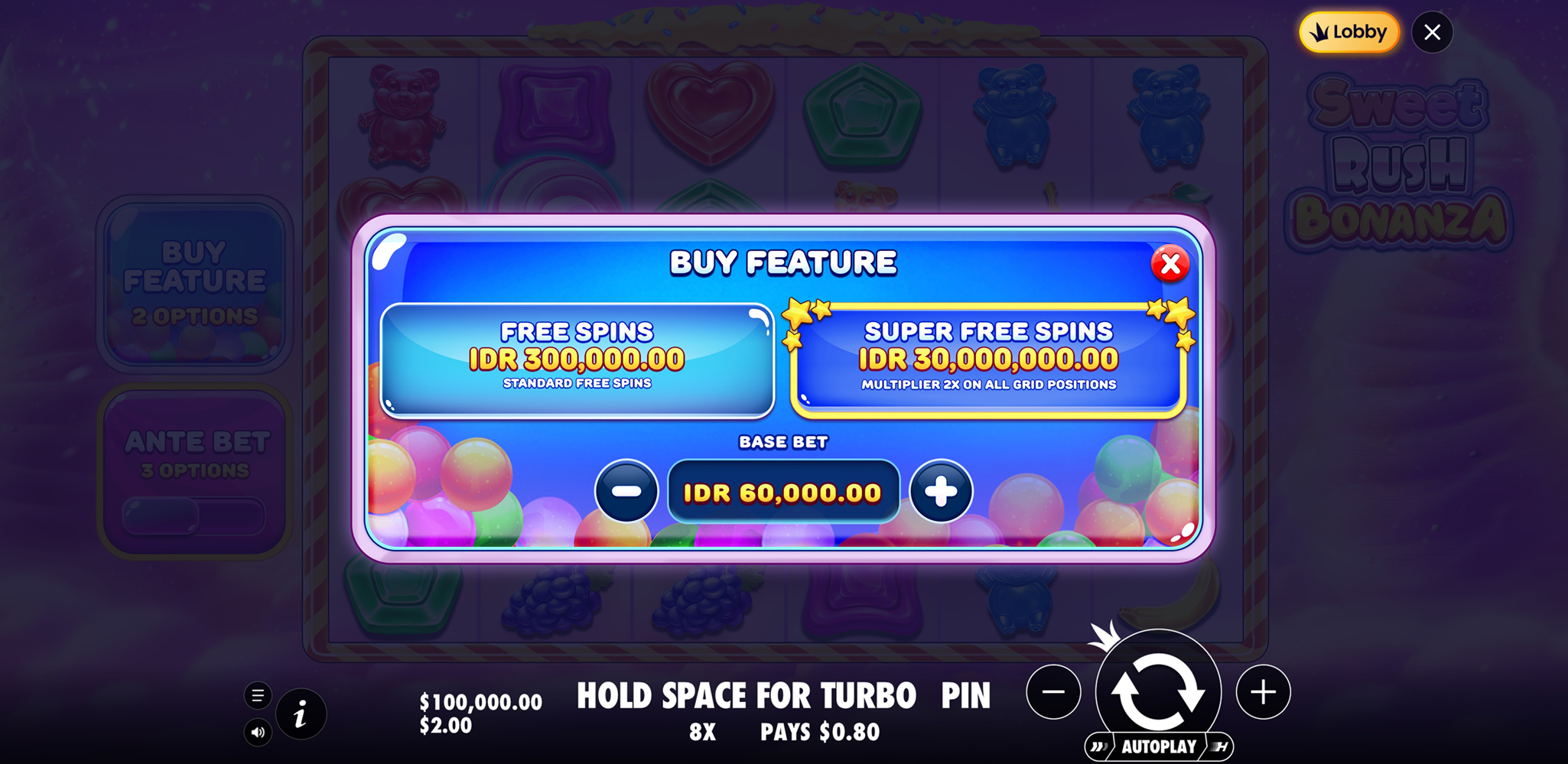 Sweet Rush Bonanza - Buy bonus 9