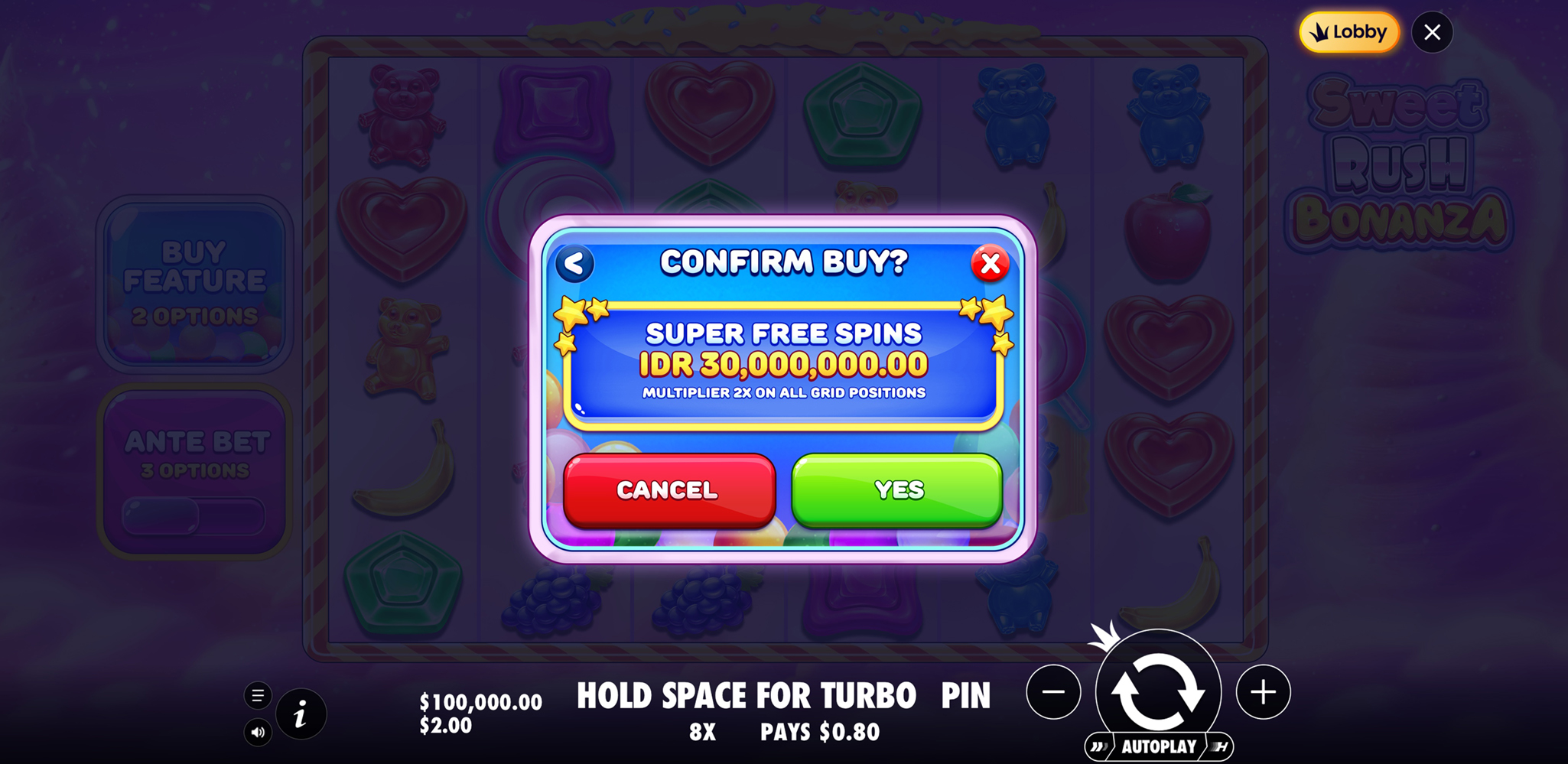 Sweet Rush Bonanza - Buy bonus 13