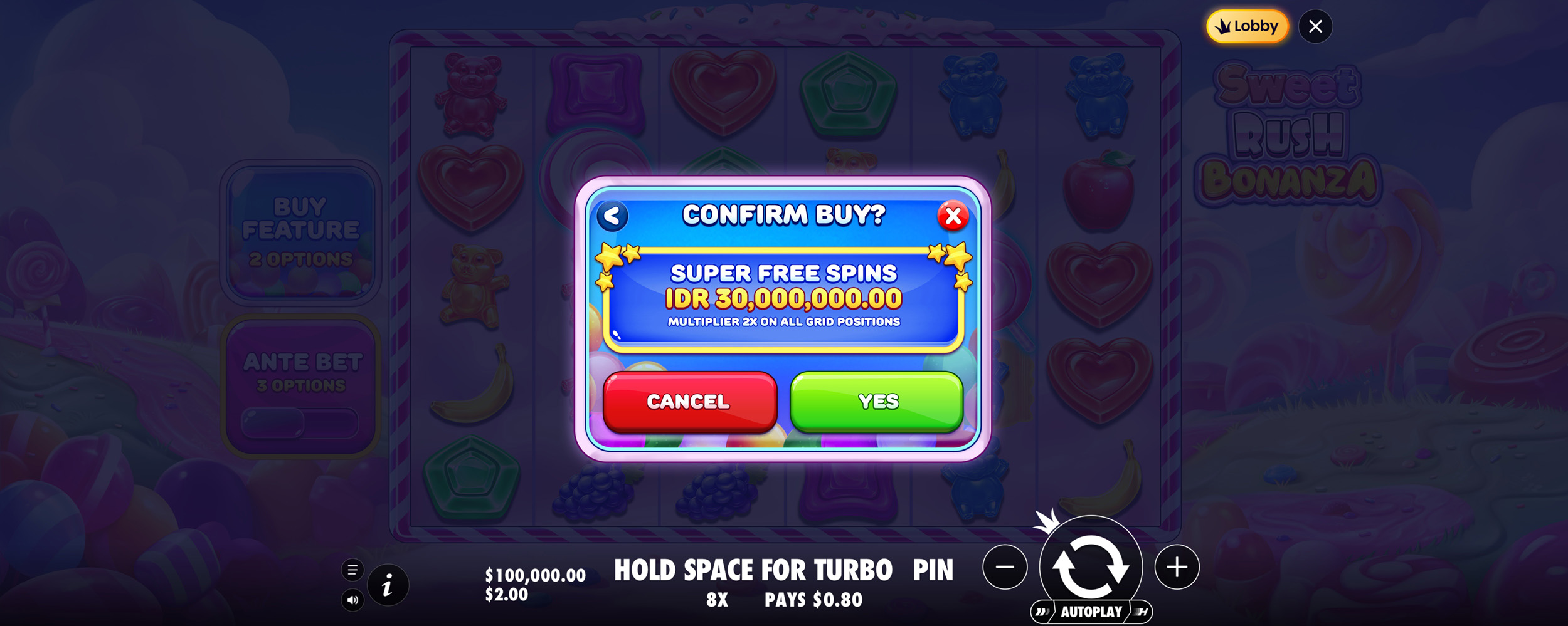 Sweet Rush Bonanza - Buy bonus 15