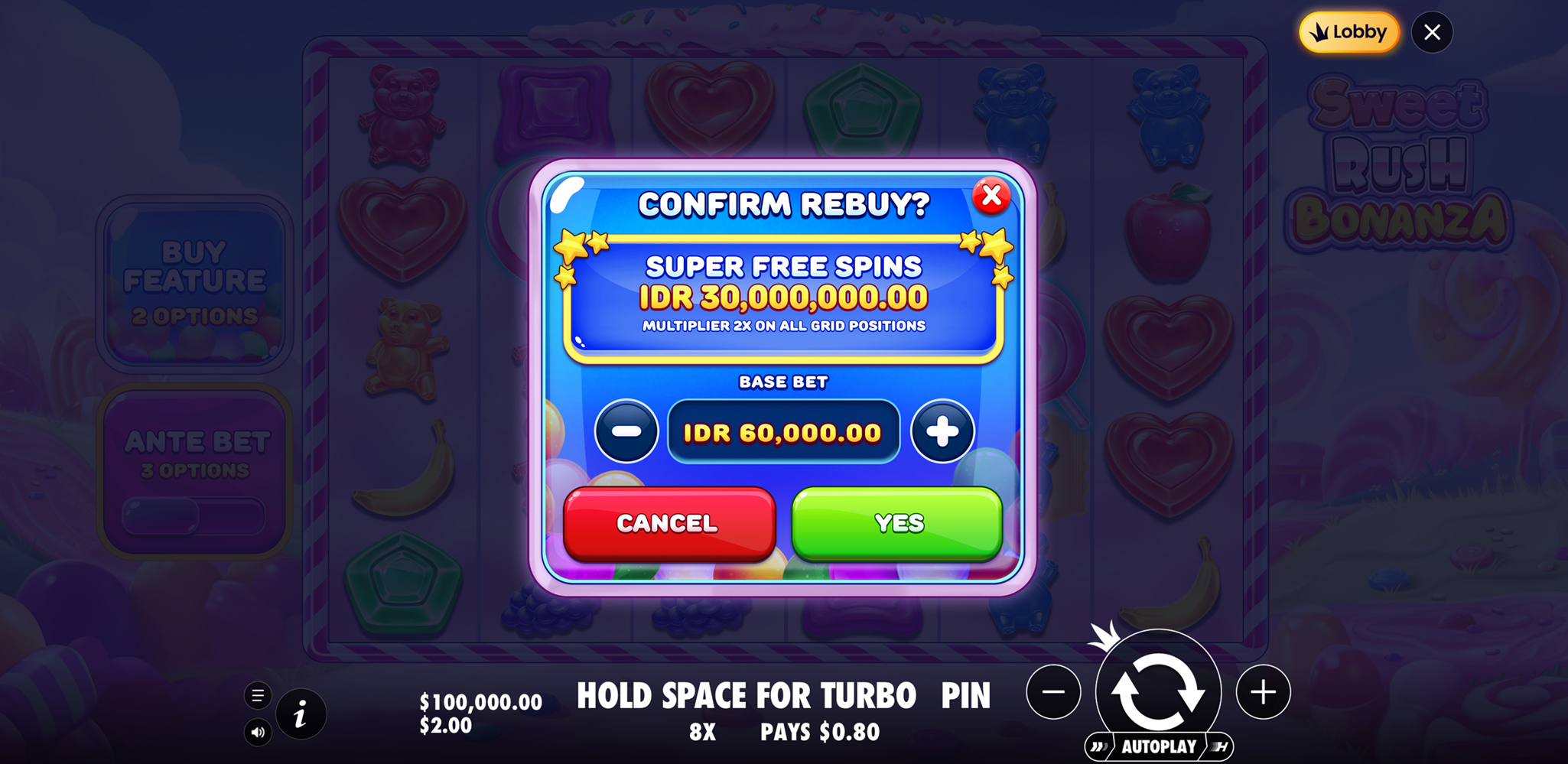 Sweet Rush Bonanza - Buy bonus 18