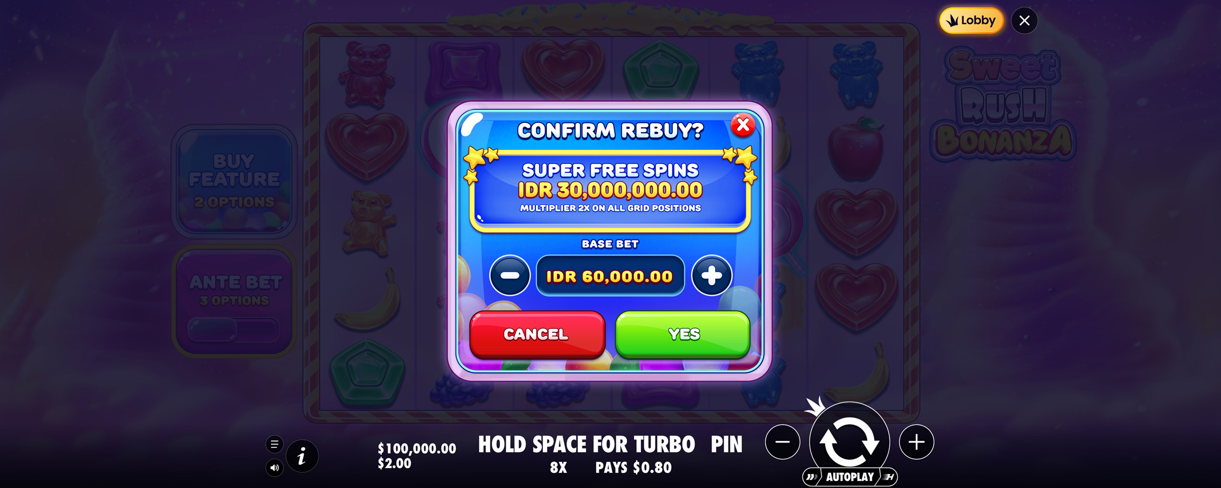Sweet Rush Bonanza - Buy bonus 20