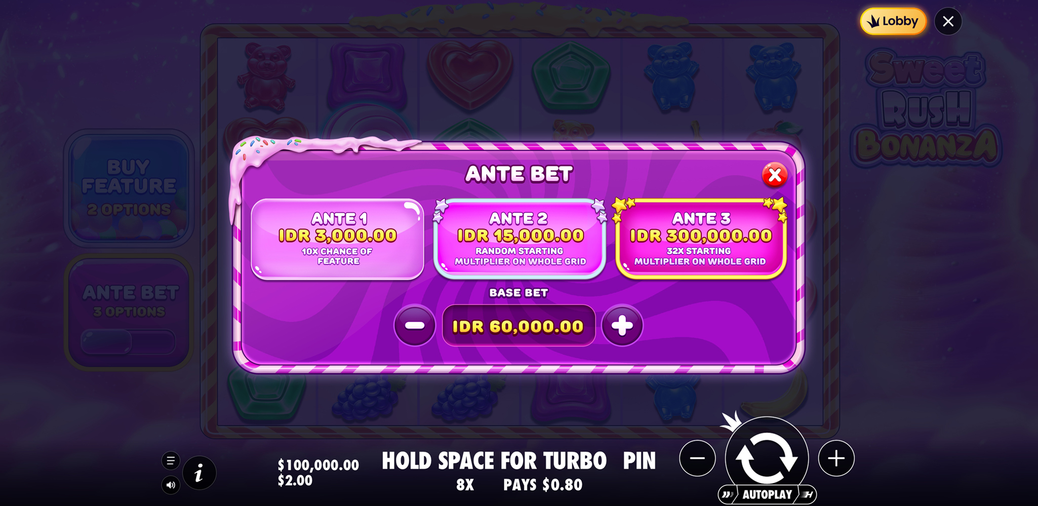 Sweet Rush Bonanza - Buy bonus 22