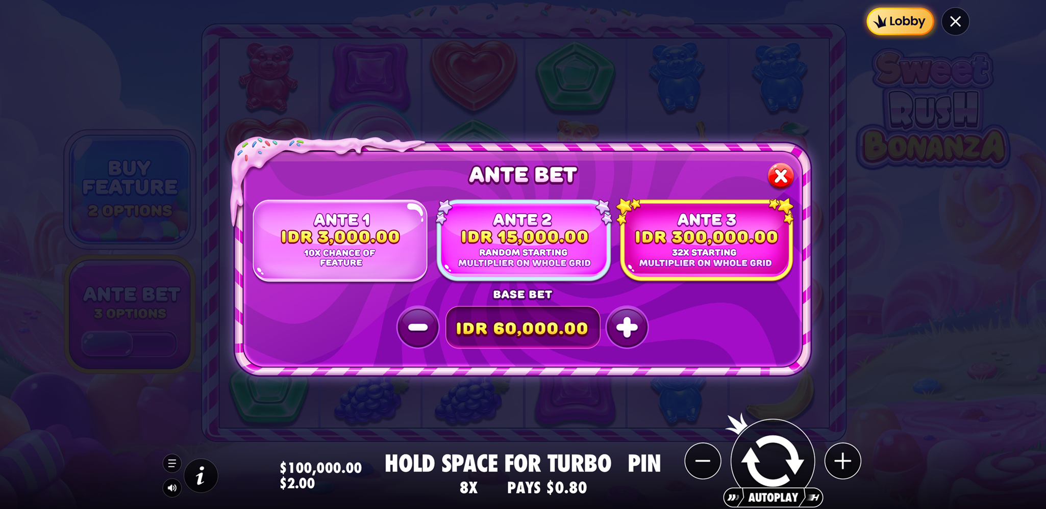 Sweet Rush Bonanza - Buy bonus 21