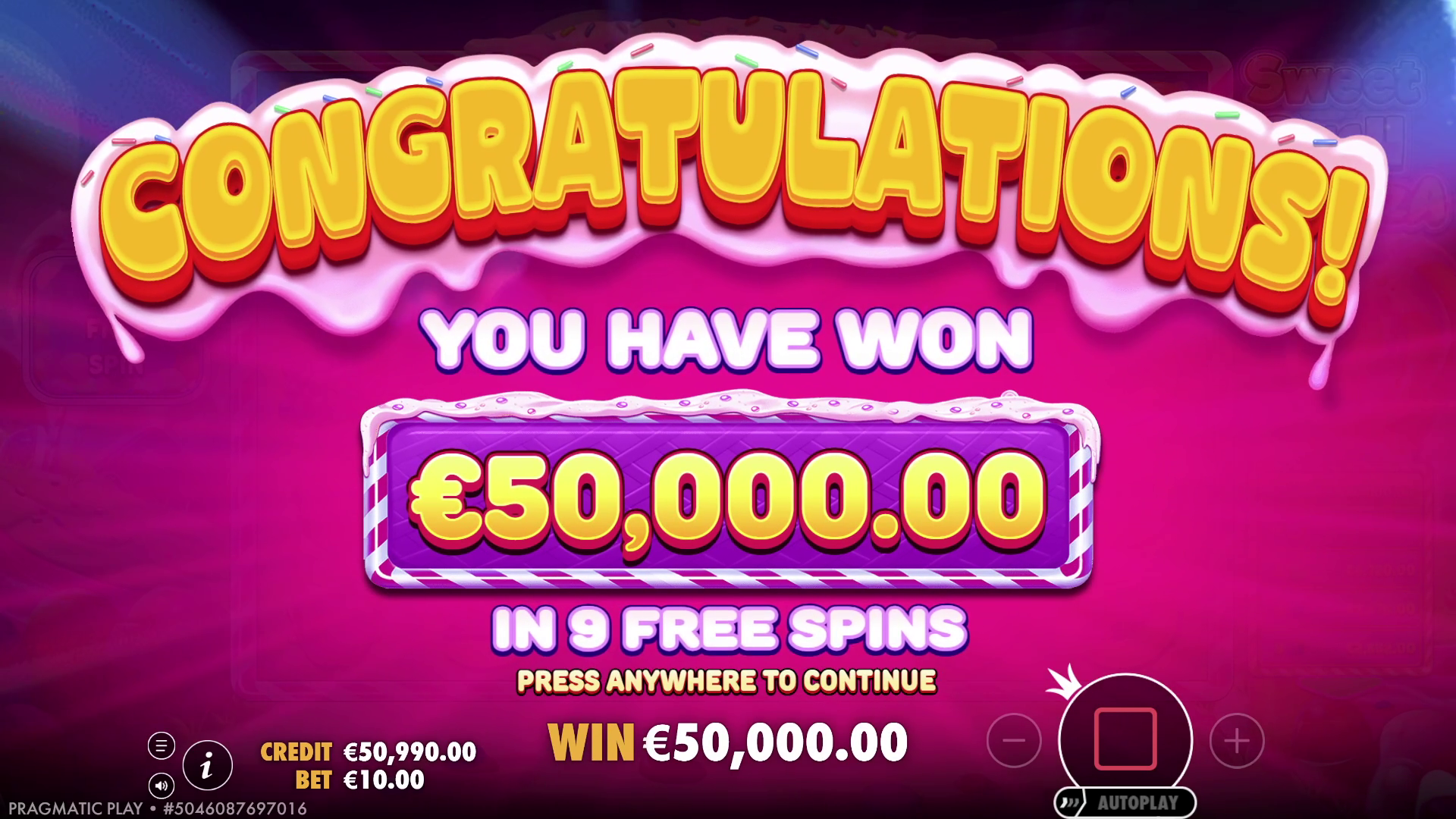 Sweet Rush Bonanza - Free spins 1