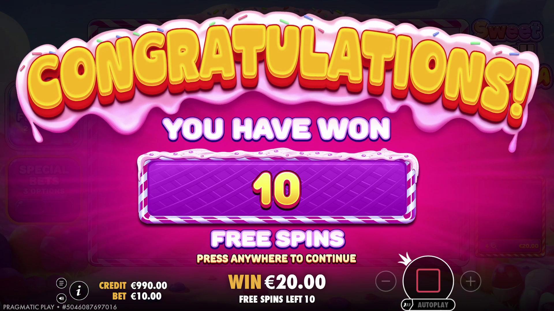 Sweet Rush Bonanza - Free spins 2