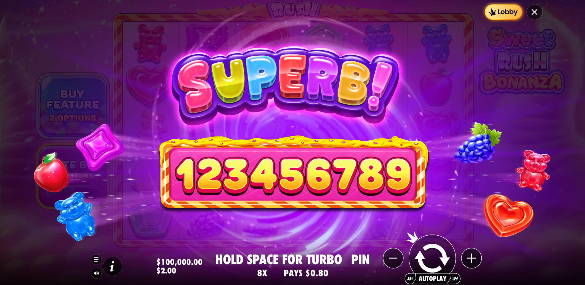 Sweet Rush Bonanza - Big win 23
