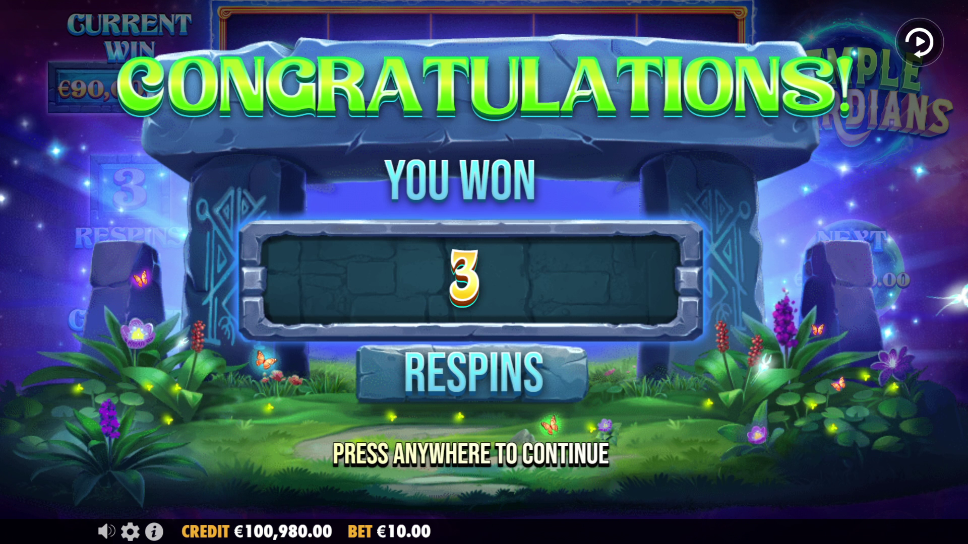 Temple Guardians - Free spins 2