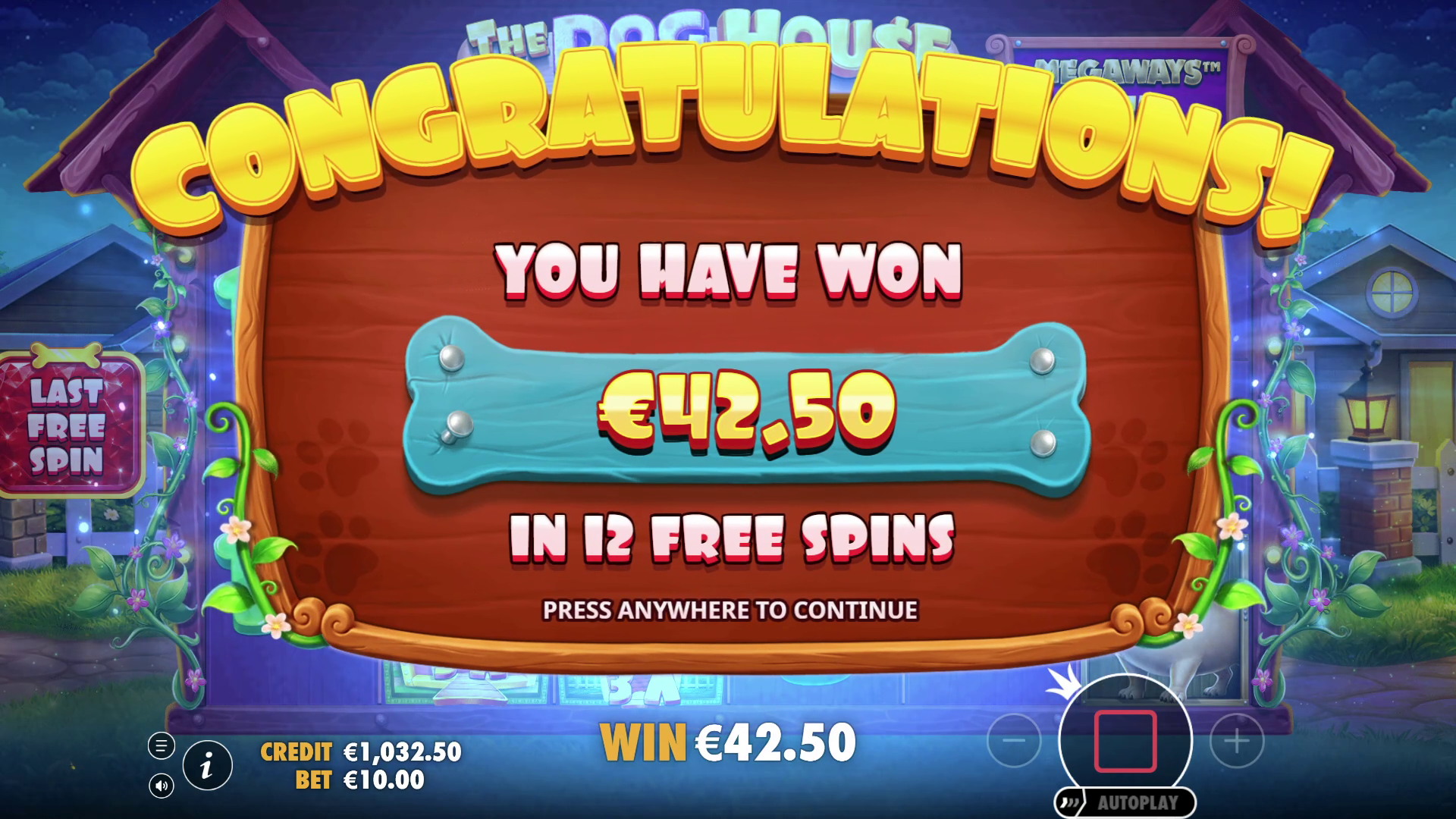 The Dog House Megaways 1000 - Free spins 1