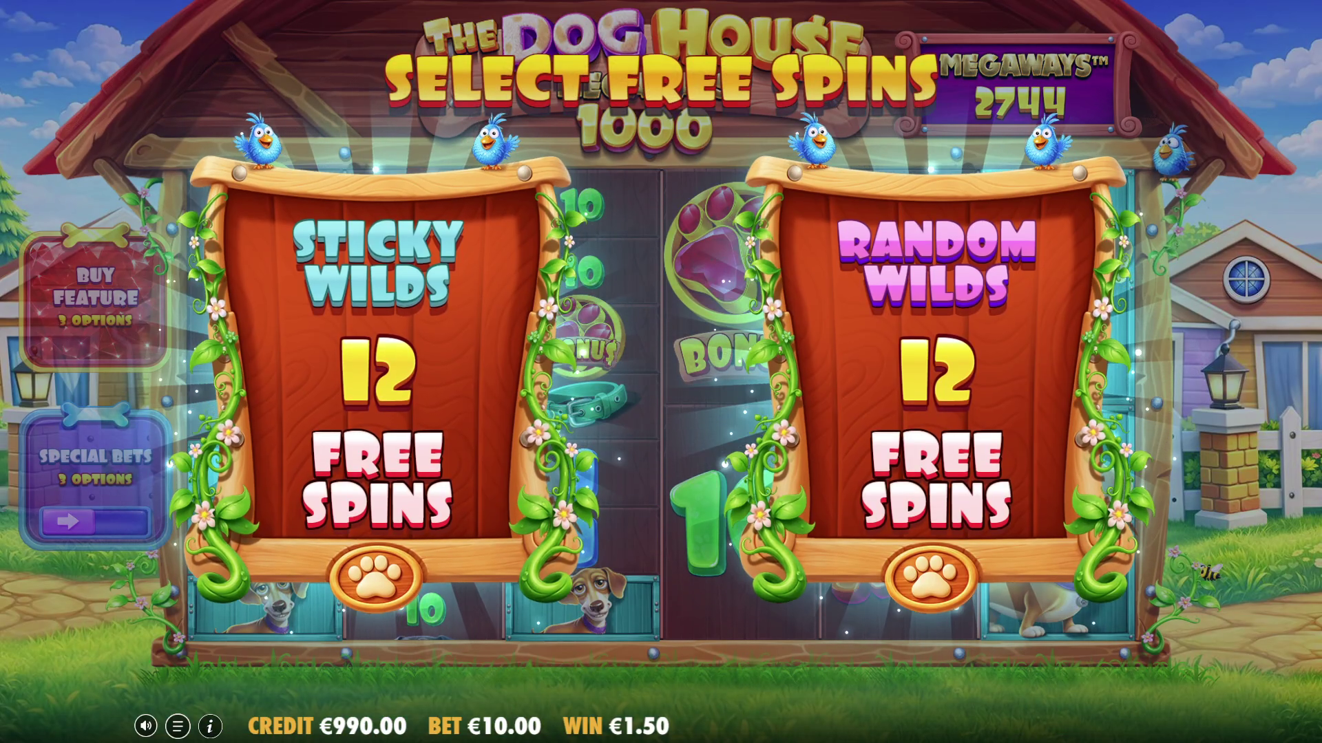 The Dog House Megaways 1000 - Free spins 3