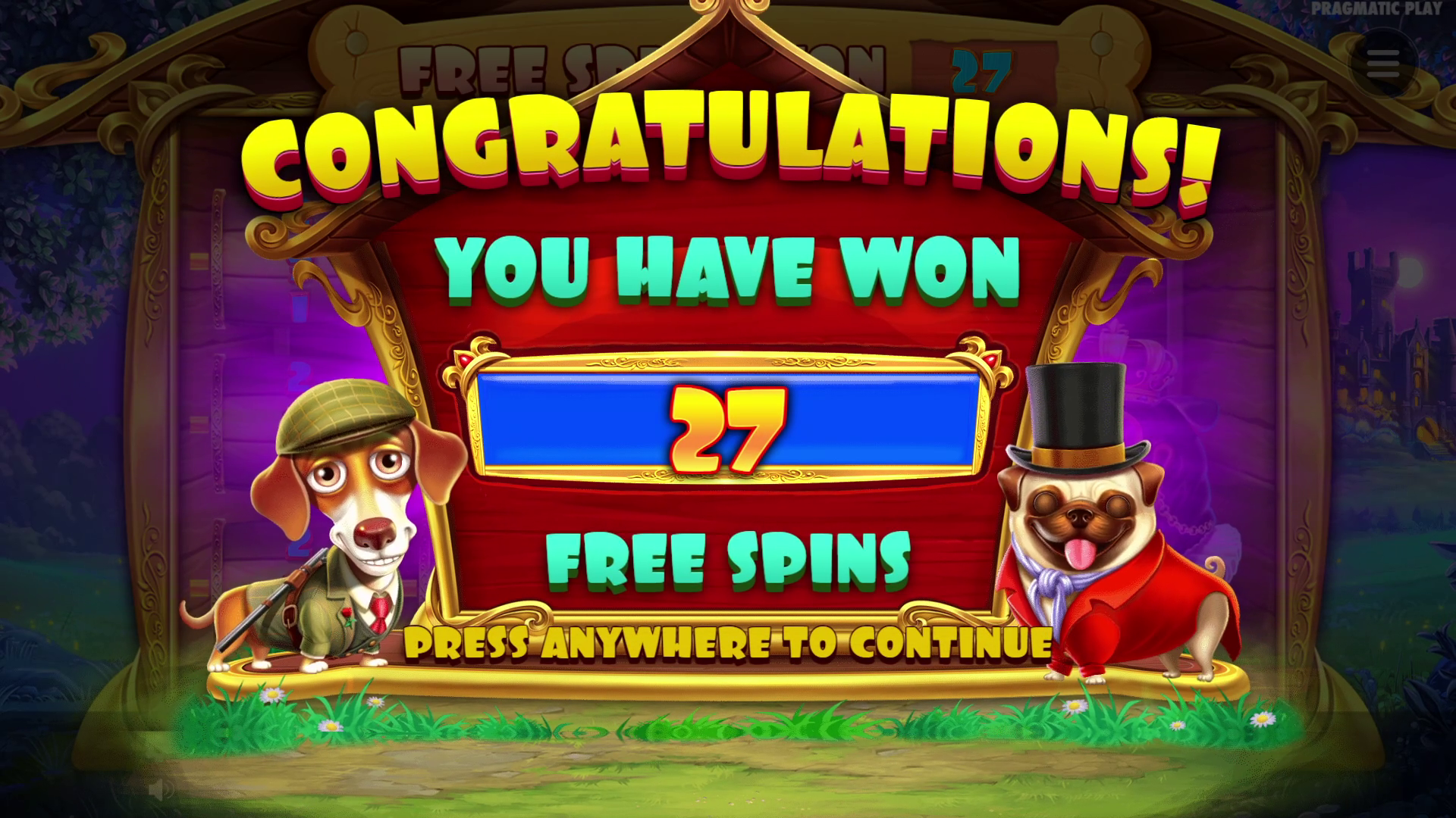 The Dog House - Royal Hunt - Free spins 8