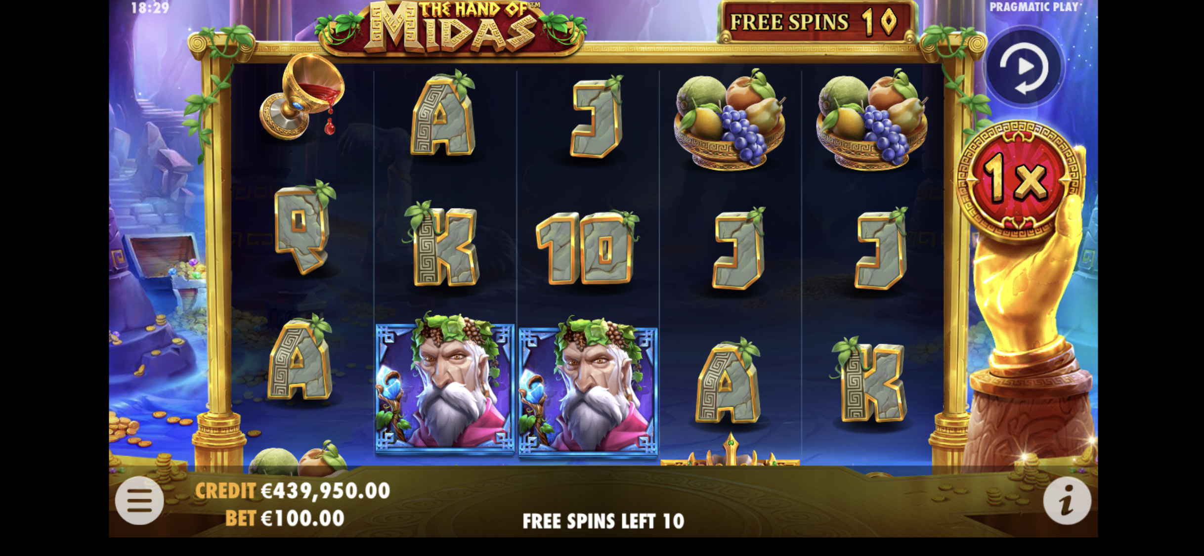 The Hand of Midas - Free spins 2