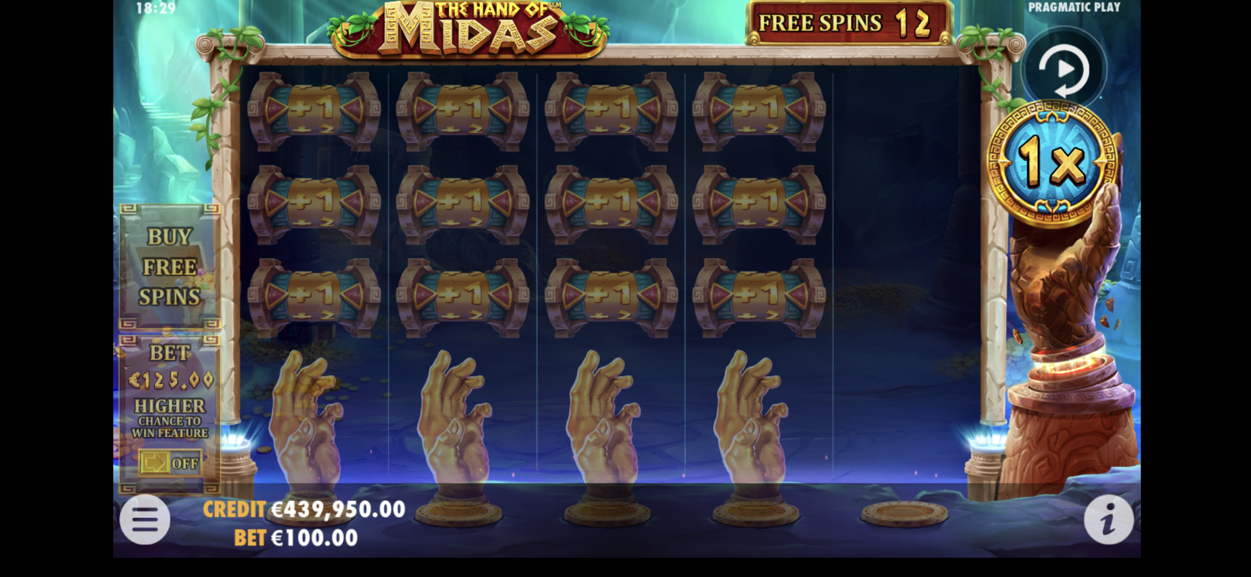 The Hand of Midas - Free spins 3